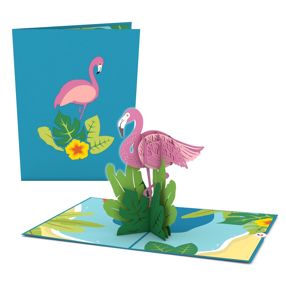 Flamingo Pop-Up Card、mySite、solidvoid