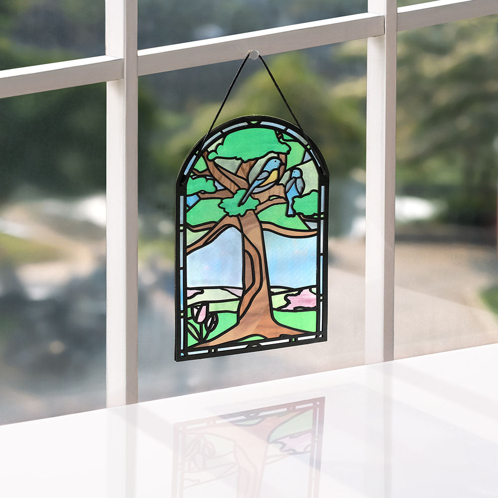 Happy Mother's Day Robins Suncatcher Card、mySite、solidvoid