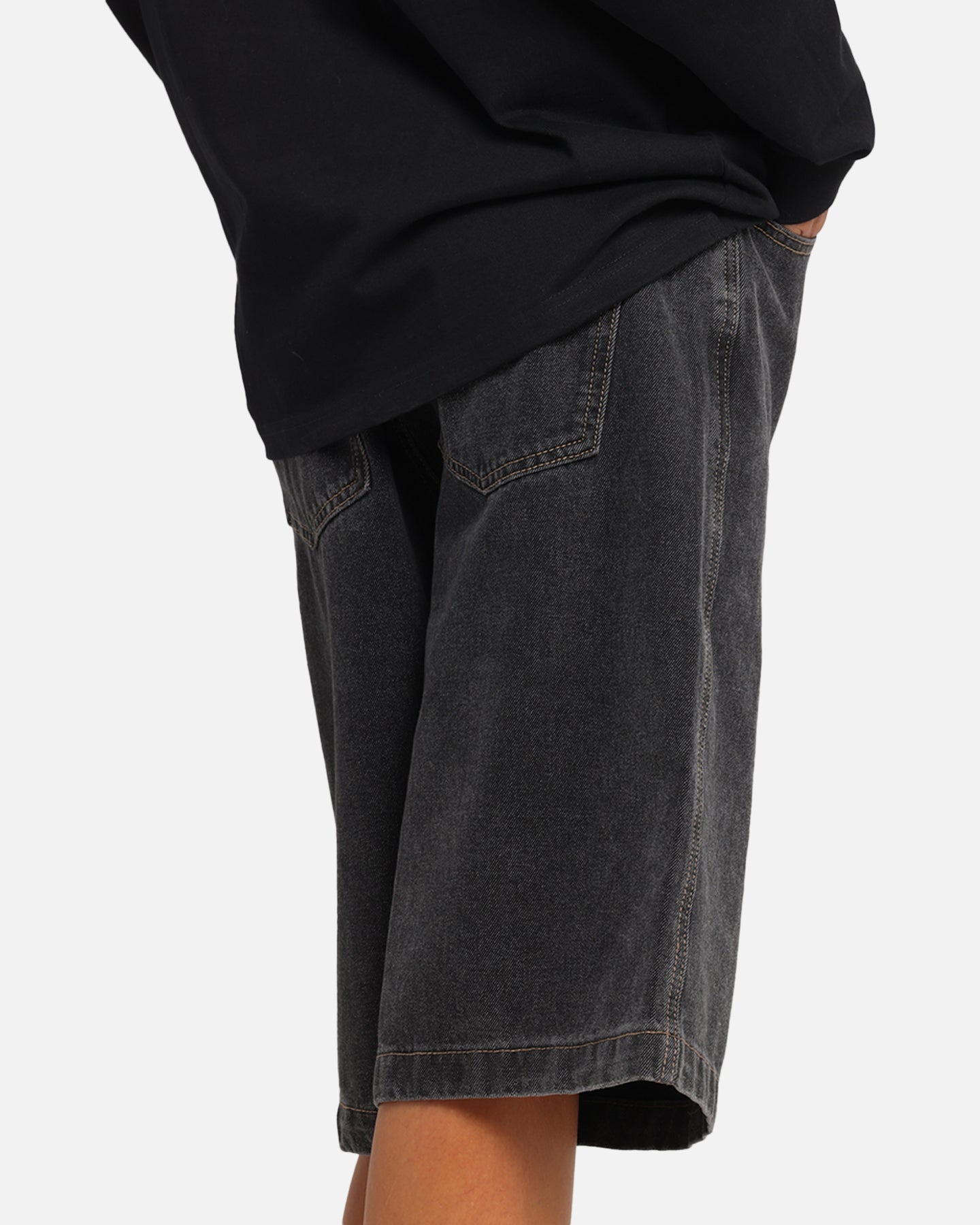 X-Large Bull Denim 91 Shorts Washed Black、mySite、zt4zffjzw