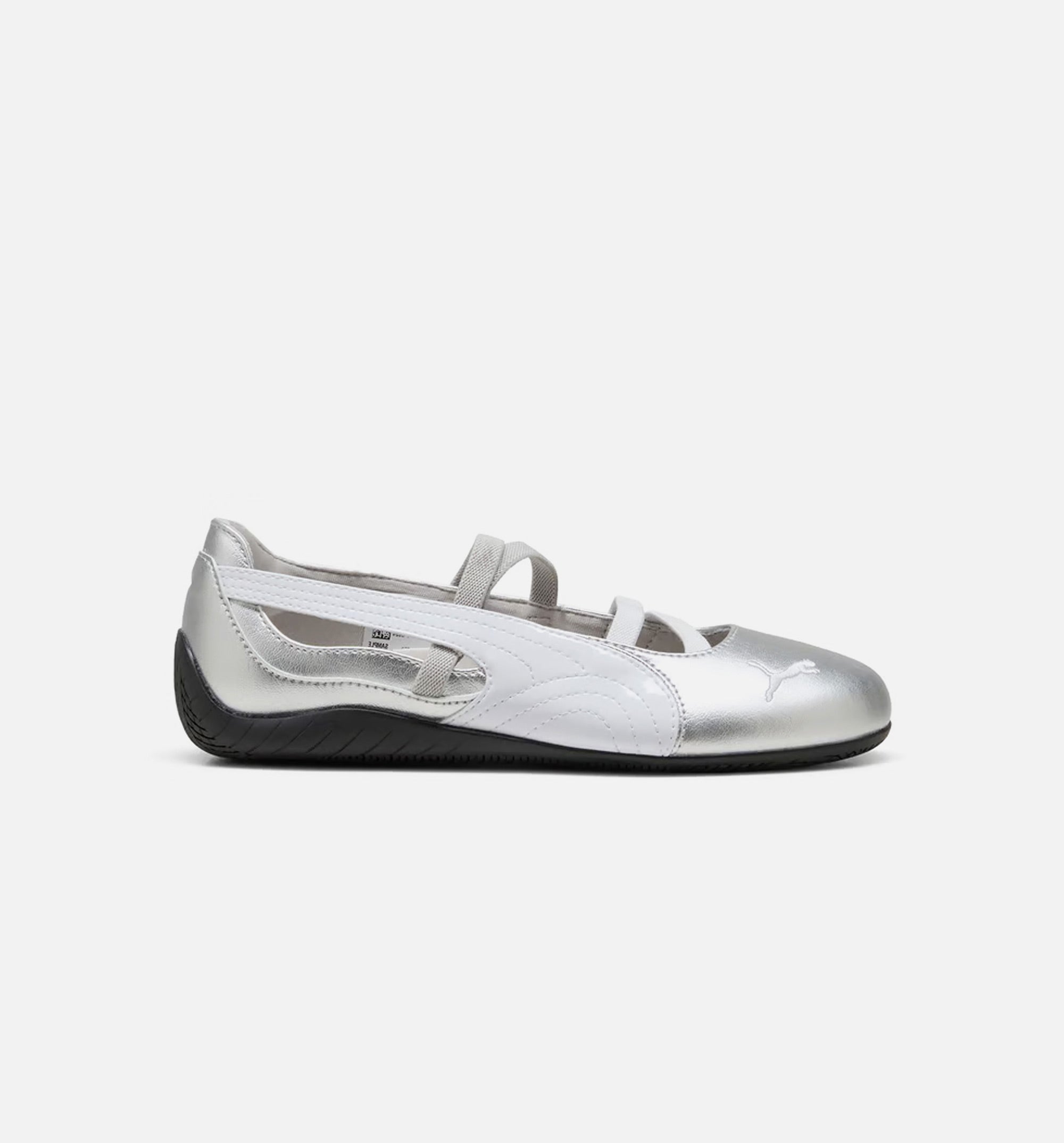 Speedcat Ballet Metallic Womens Lifestyle Shoe - Silver/White/Grey、mySite、dreamappss