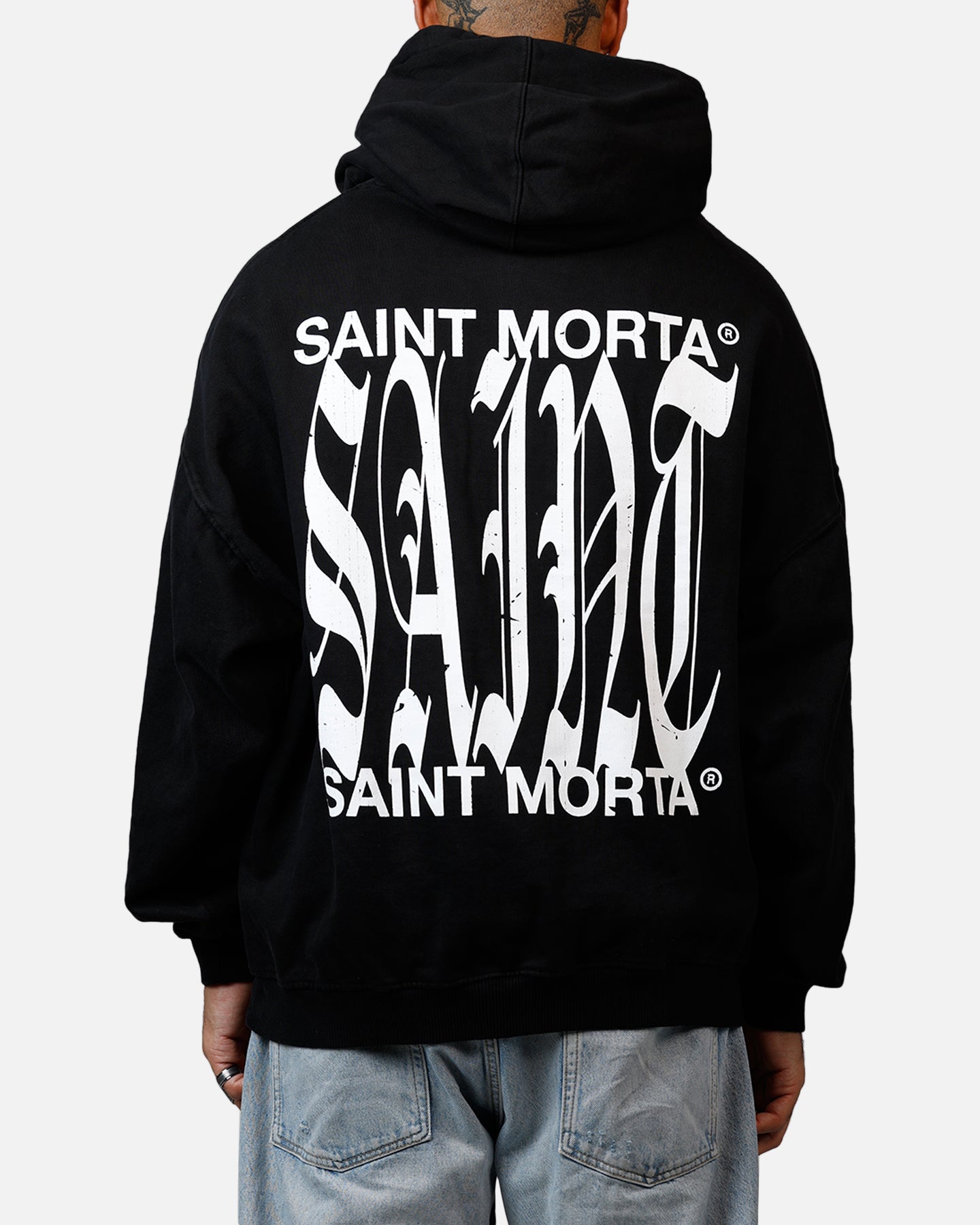 Saint Morta Ye Old Boxy Hoodie Black、mySite、zt4zffjzw