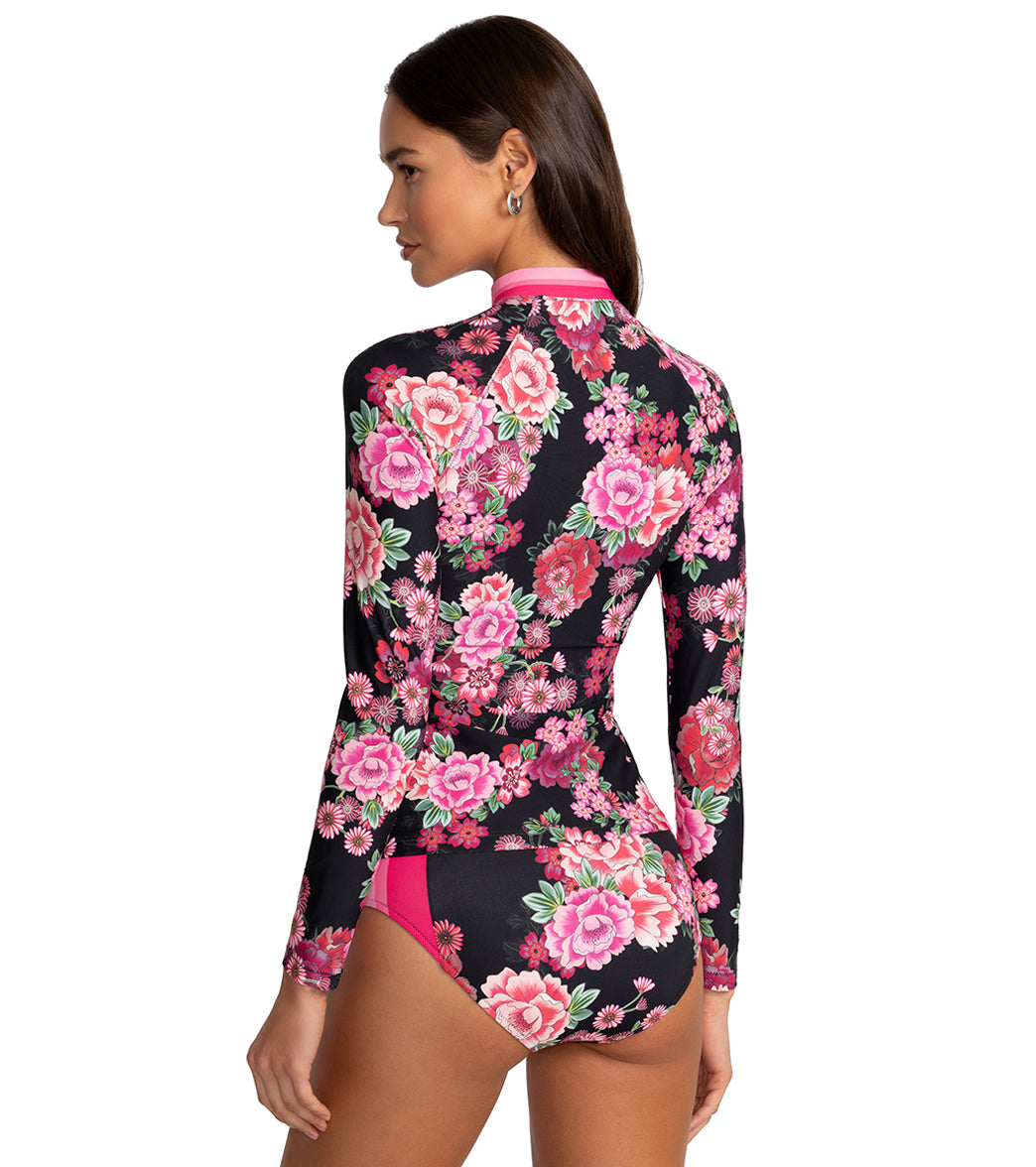 Johnny Was Women's Blum Long Sleeve Surf Shirt、mySite、noshort