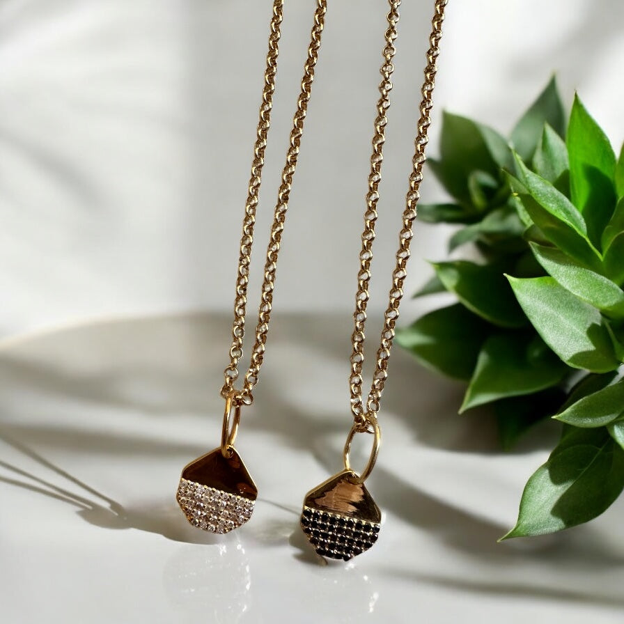 Erin Steele Jewelry Diamond Charm Necklace, Available in 2 colors、mySite、noshort