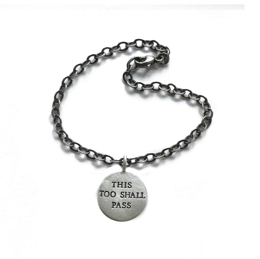 This Too Shall Pass Sterling Silver Bracelet by Emily Rosenfeld、mySite、topwebapps