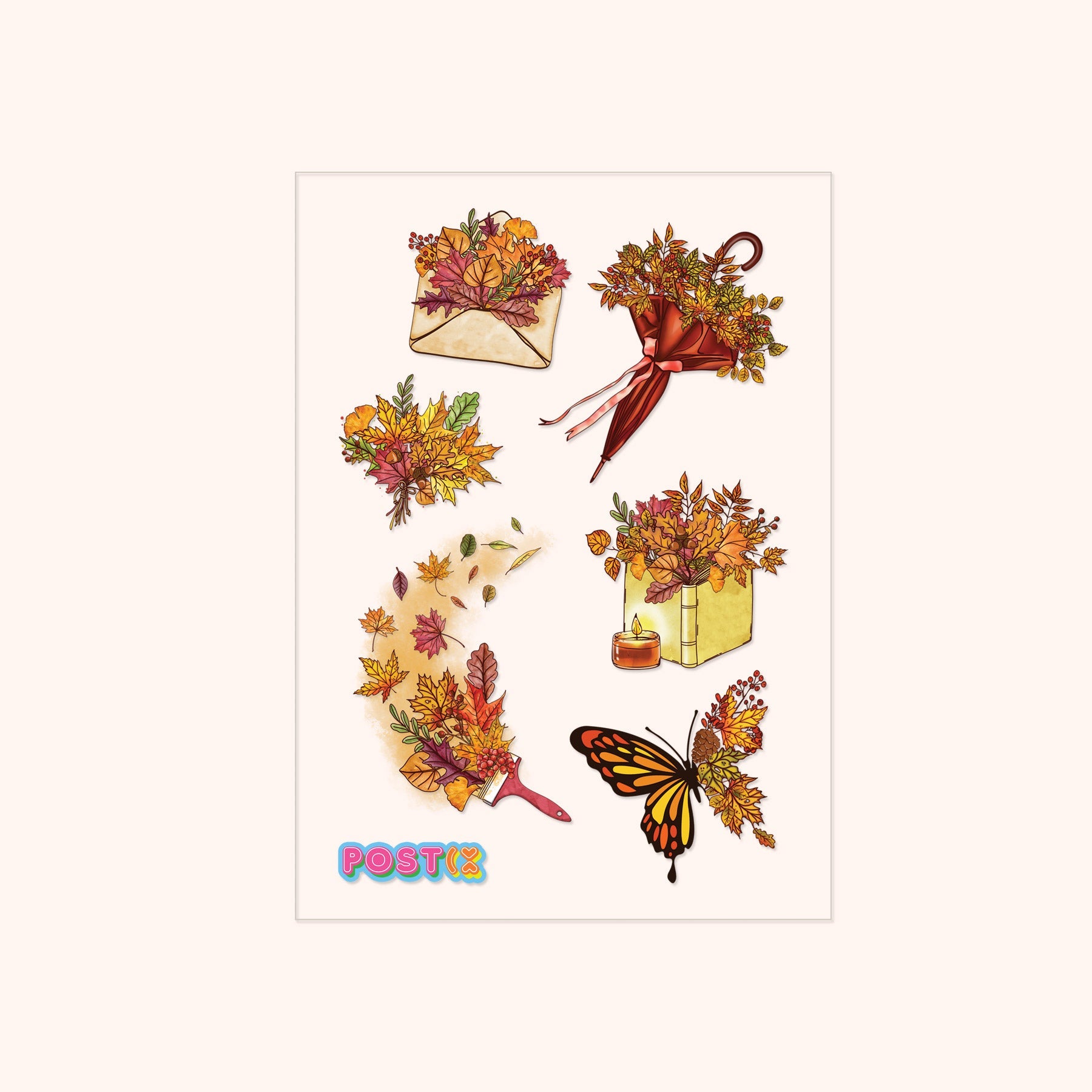  Autumn Life Transparent Sticker Sheet、mySite、ghnorth