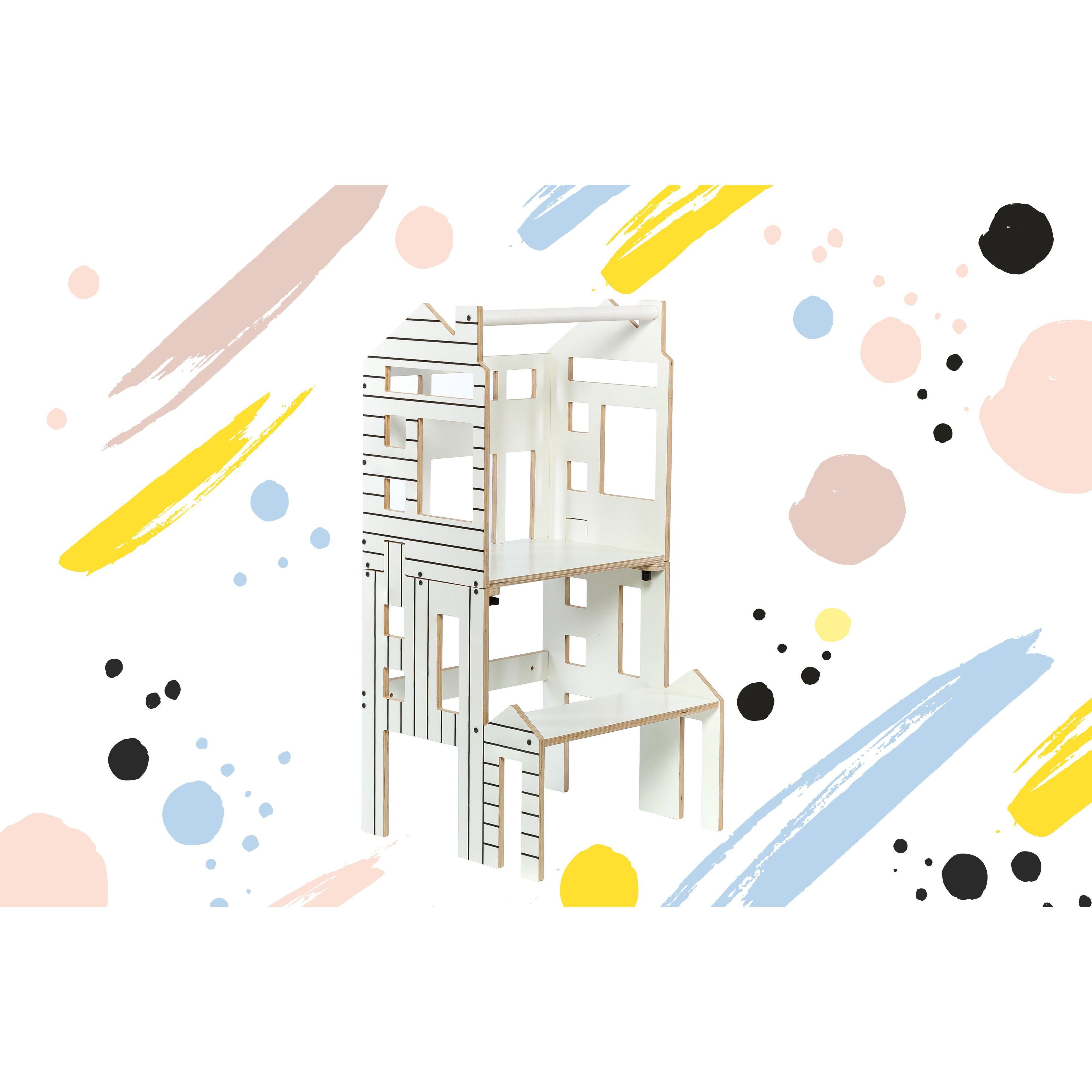 Wooden Multi-Function Learning Tower Dollhouse、mySite、gigharbornorthrealestate