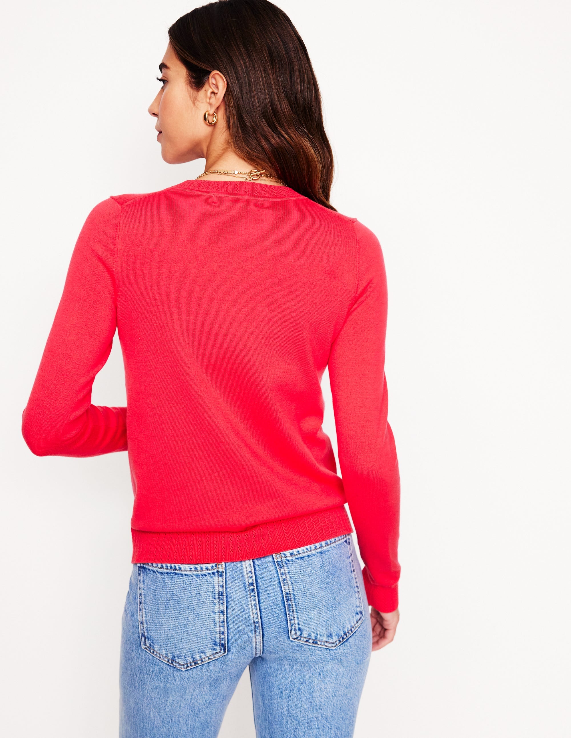  Emilia Cotton Crew Sweater-Camelia Pink、mySite、ashleygrahame