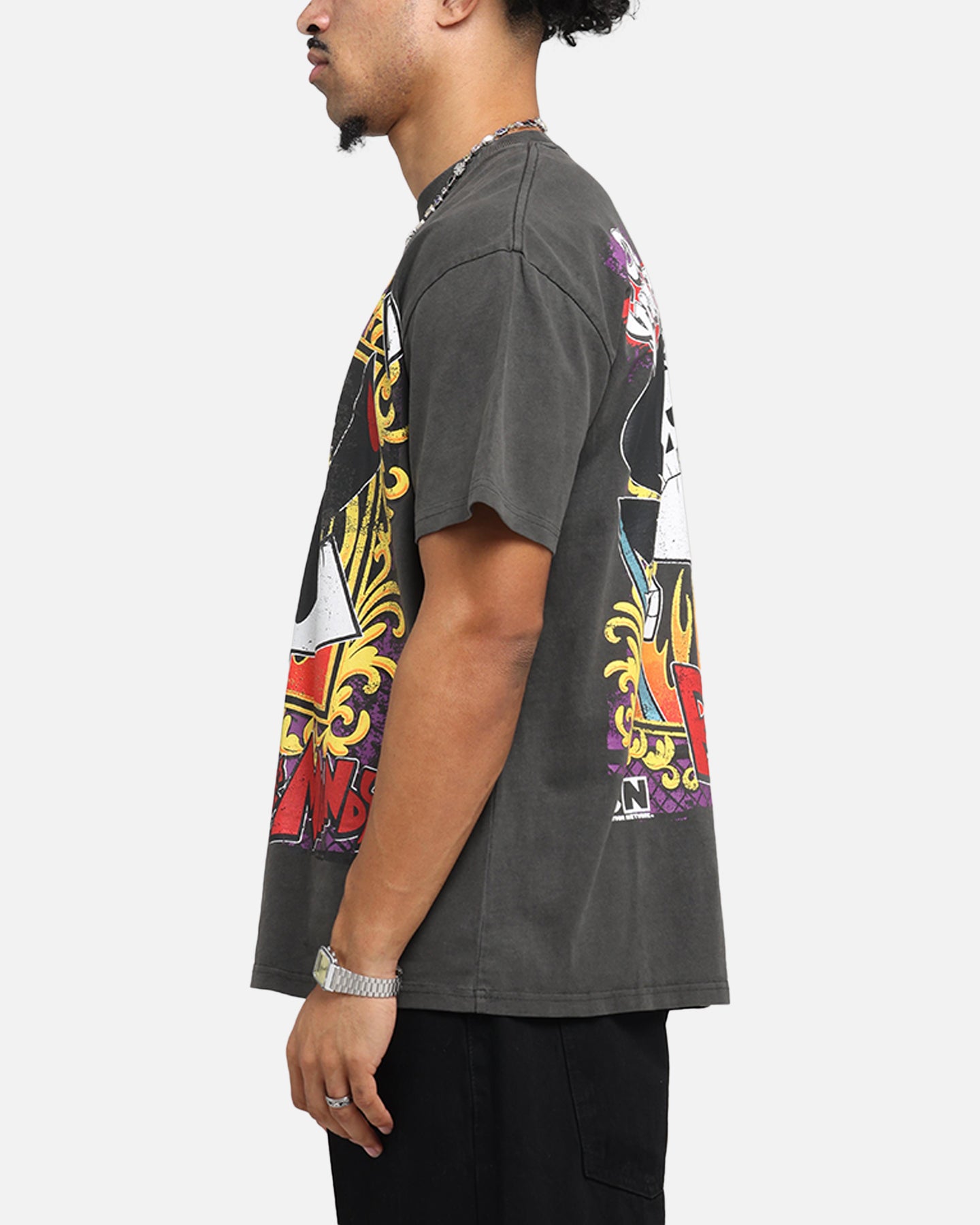 American Thrift X Cartoon Network Grim Adventures Heavy T-Shirt Black Wash、mySite、zt4zffjzw