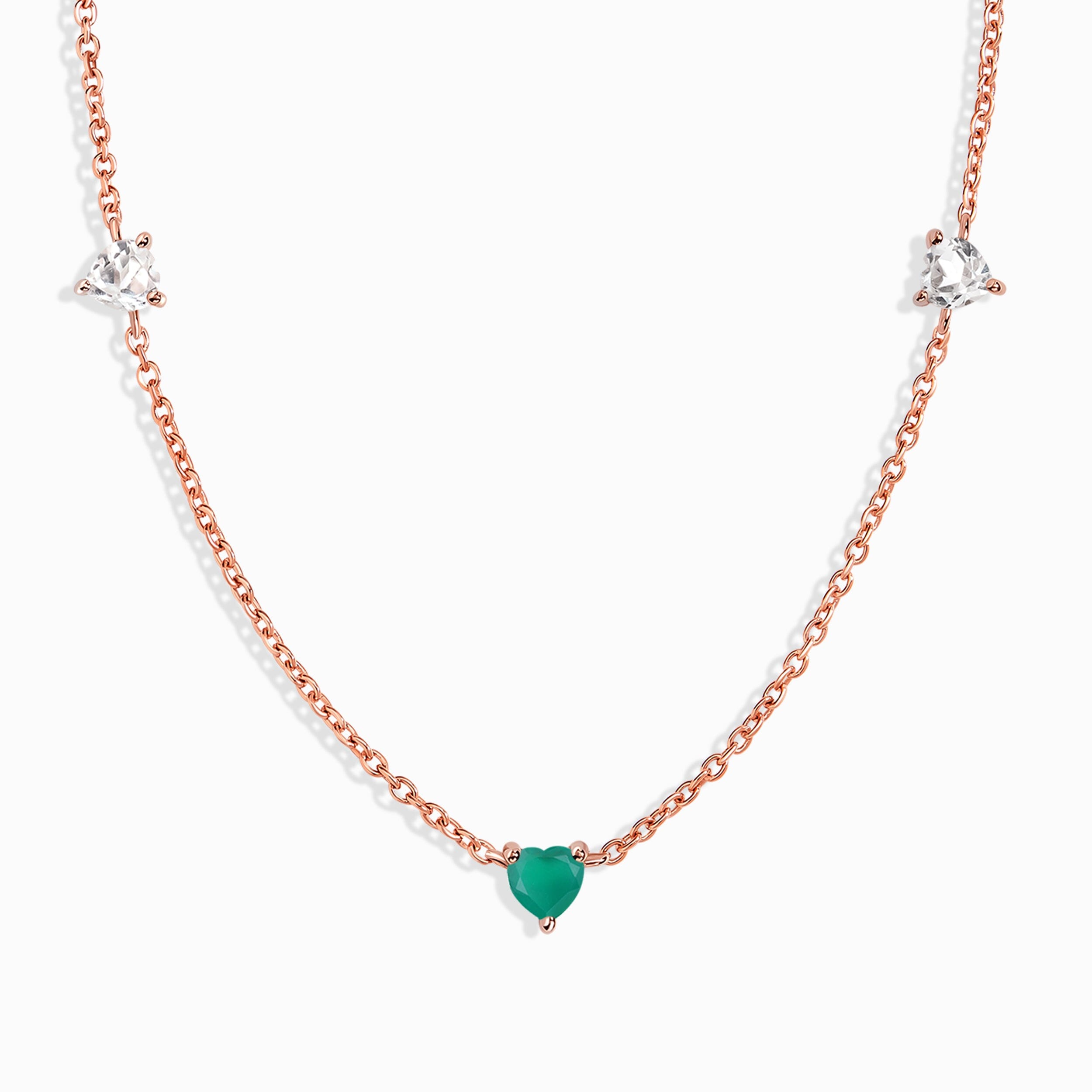 Green Onyx Never Without My Gem Necklace - May Birthstone、mySite、hinf8tx79