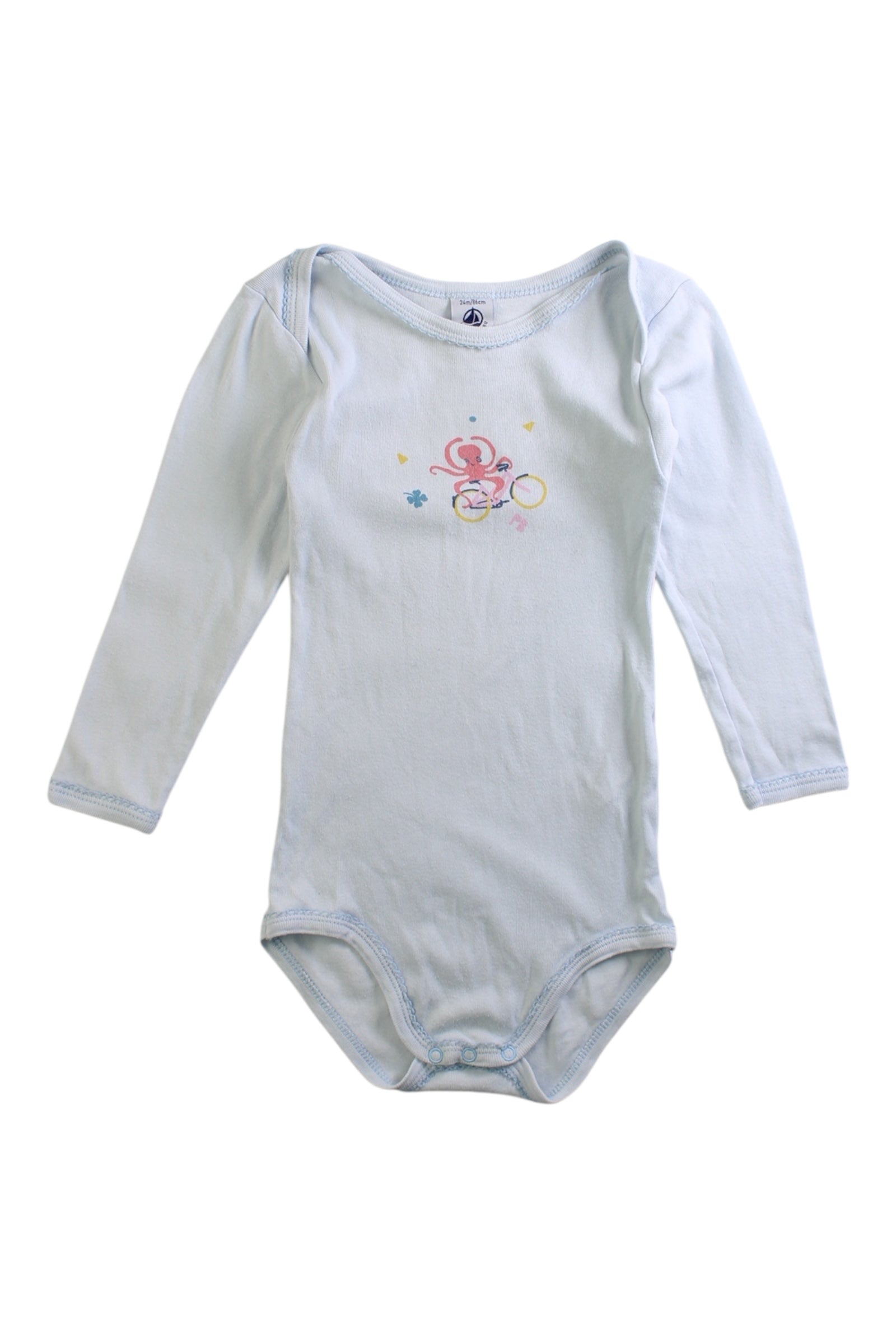 Petit Bateau Long Sleeve Bodysuit - 2T、mySite、g9winljtr