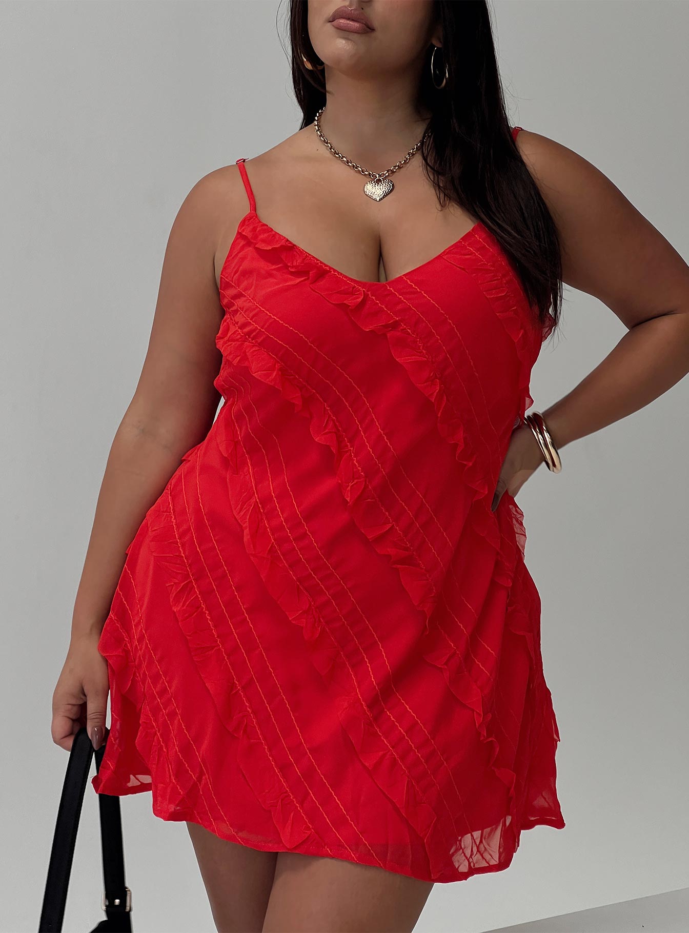 Lars Mini Dress Red Curve、mySite、solidvoid