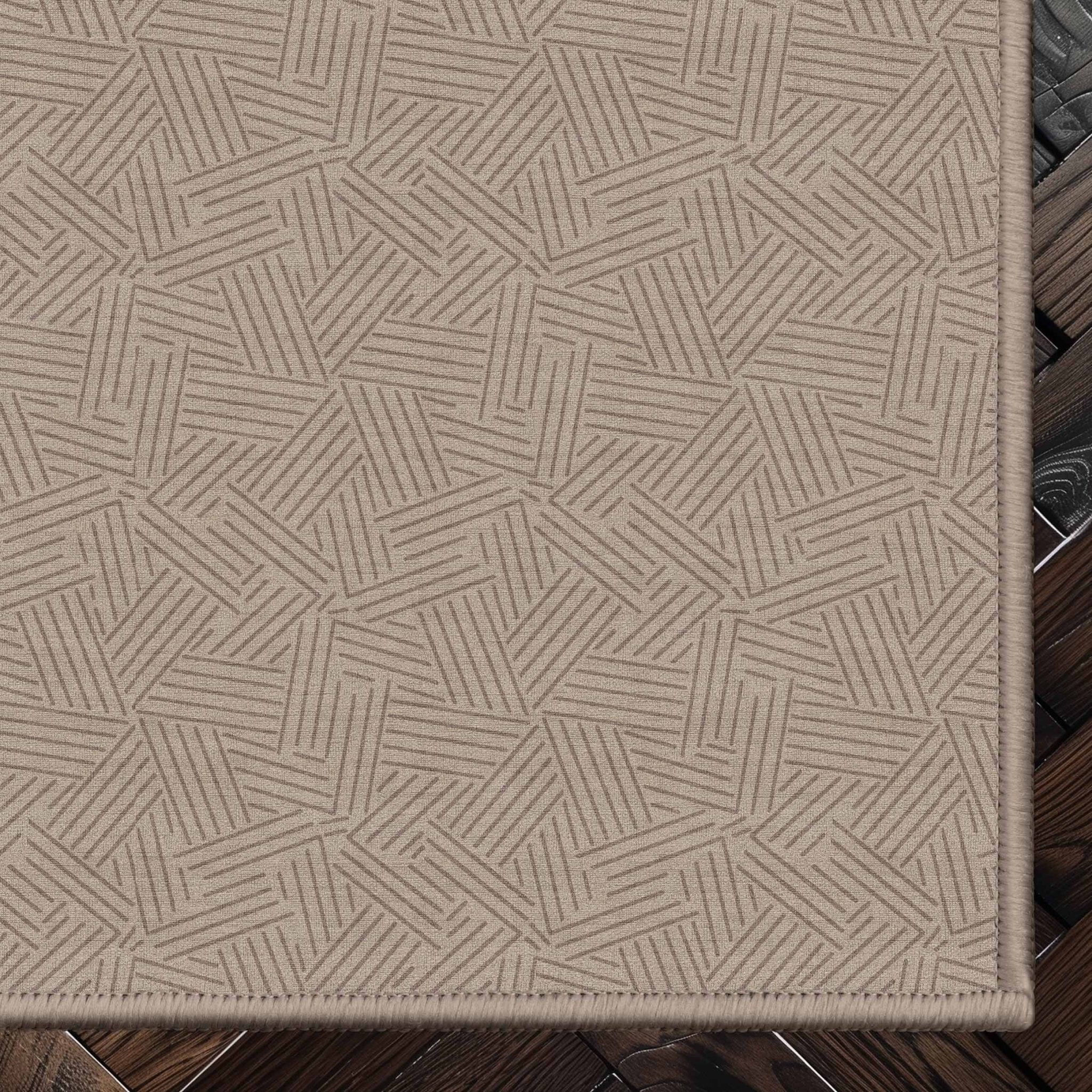 Sigrid Custom Rug - Monochrome Geometric, Low Pile, Easy Clean, Customizable for Your Space、mySite、gigharbornorthrealestate