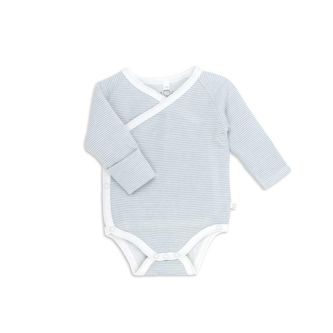  MORI Long Sleeve Kimono Bodysuit - Blue、mySite、merchandisen