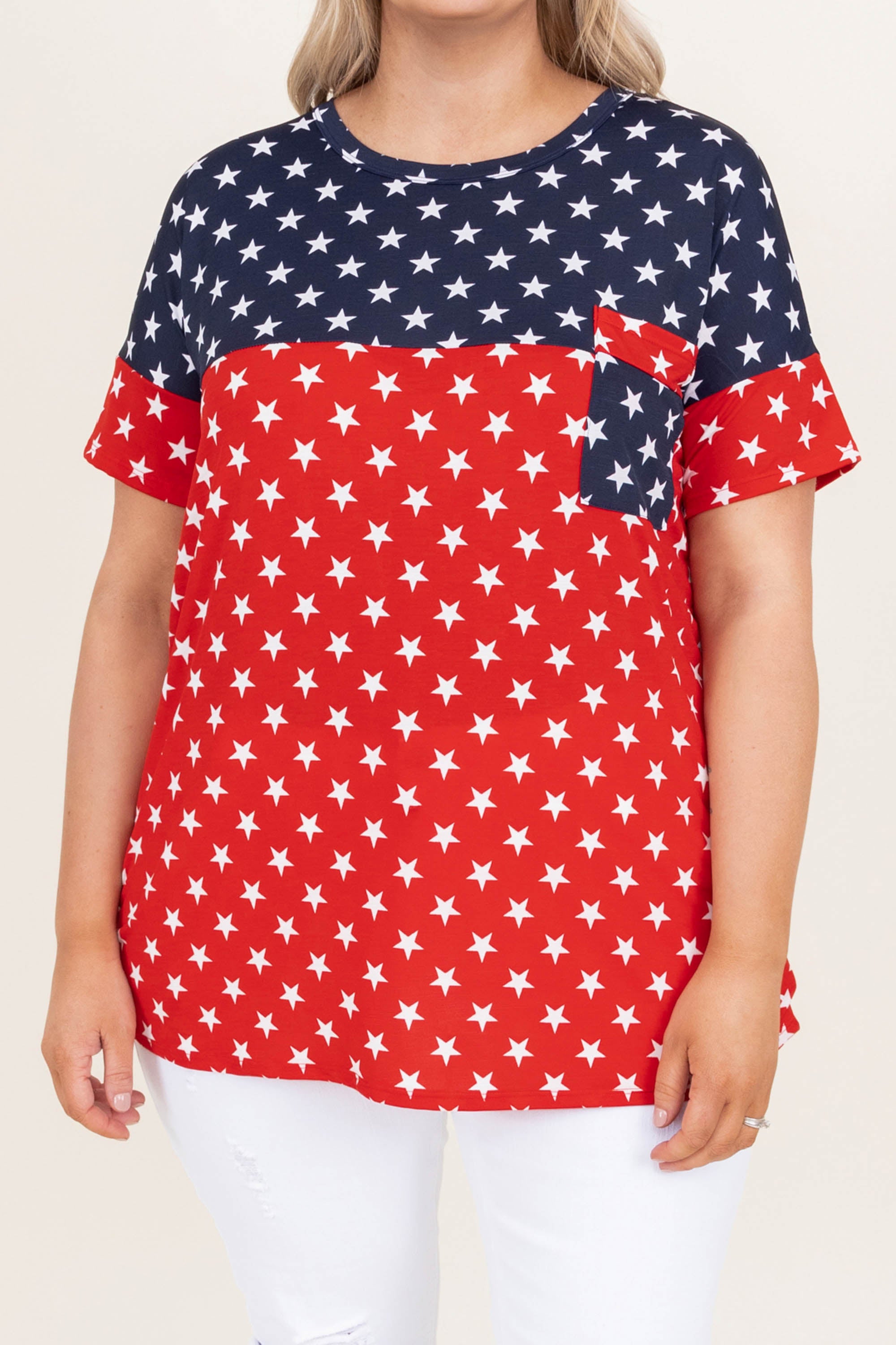  The Brighten Stars Top, Navy-Red、mySite、justintrudeaud