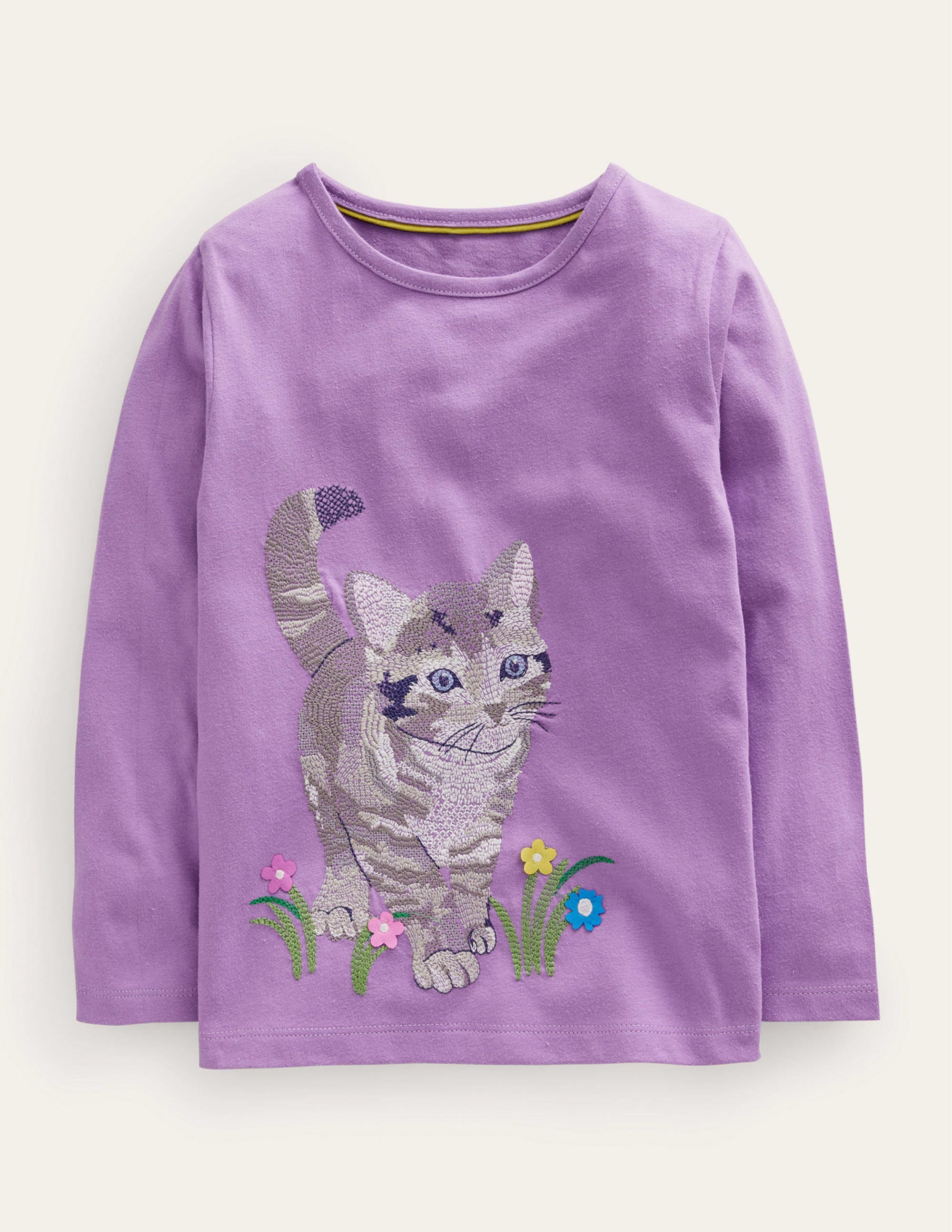 Superstitch T-Shirt-Aster Purple Cat、mySite、ashleygrahame