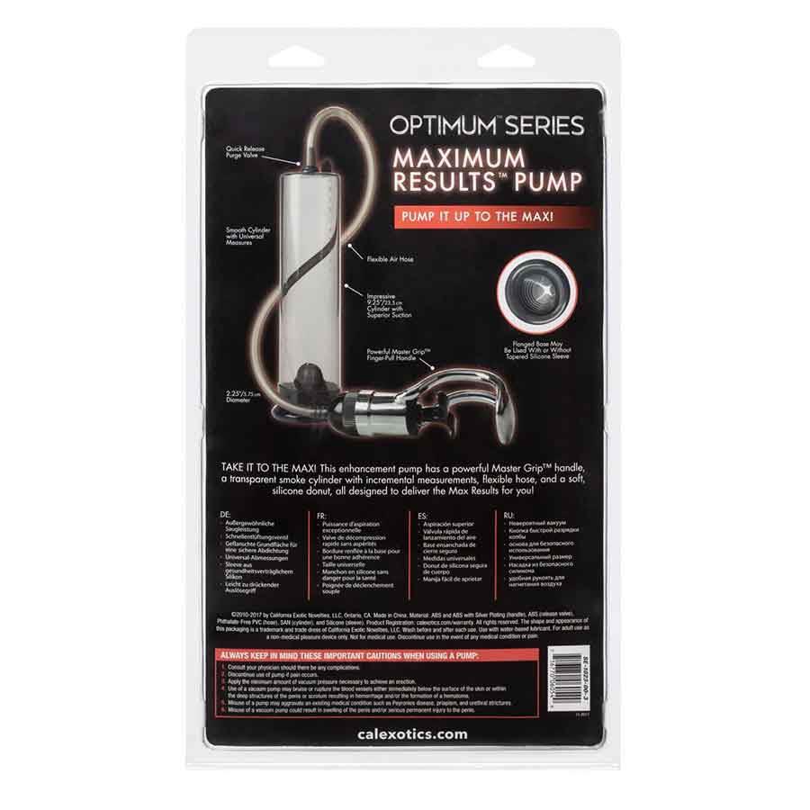 Max Results Penis Pump Optimum Series Male Enhancement Device by Cal Exotics、mySite、bottomscart