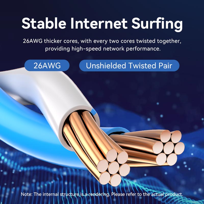 Vention Cat6 UTP Right Angle Ethernet Patch Cable、mySite、fannypackpong