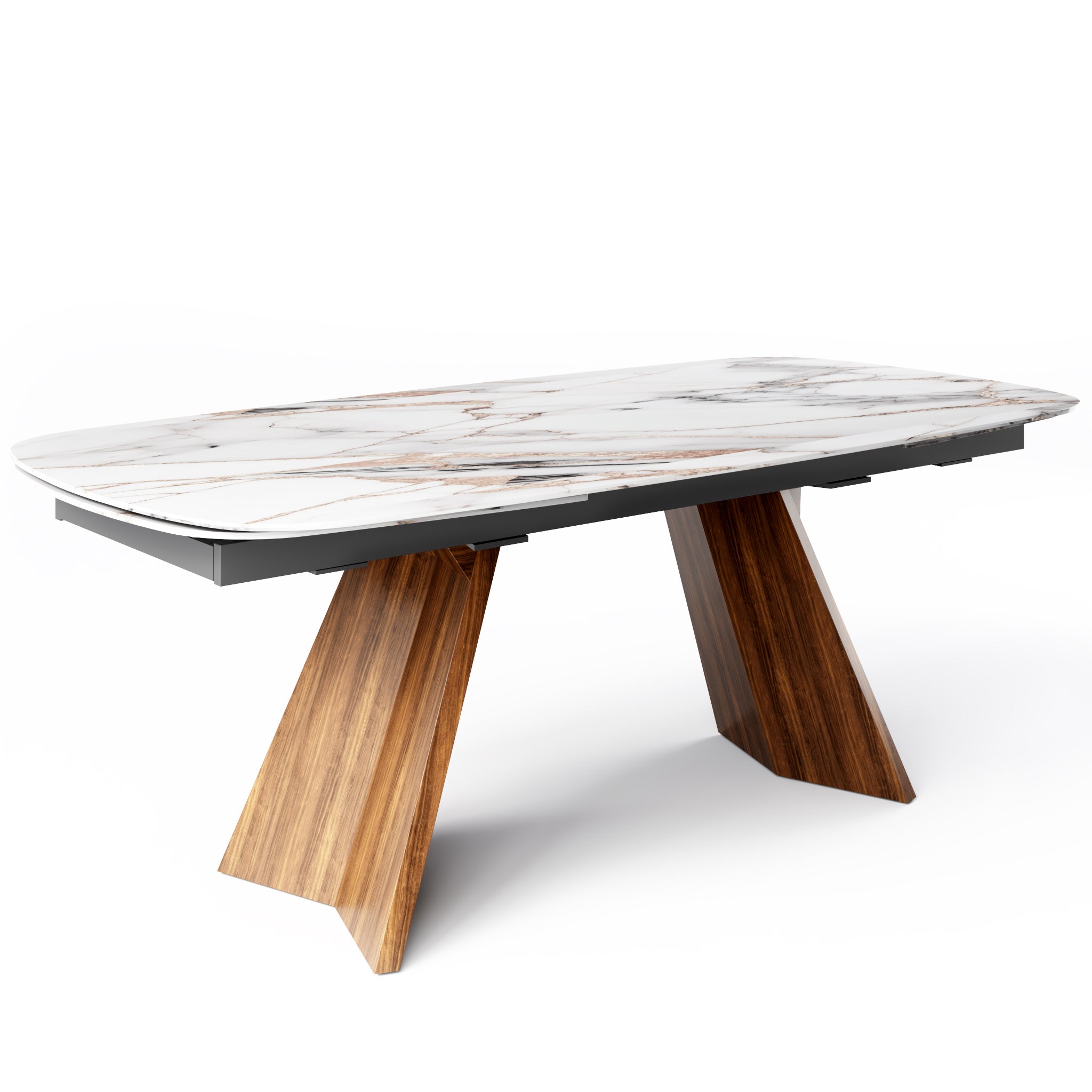  Icaro Extendable Dining Table with Marble and Ceramic Top Options、mySite、sugarbowlscore