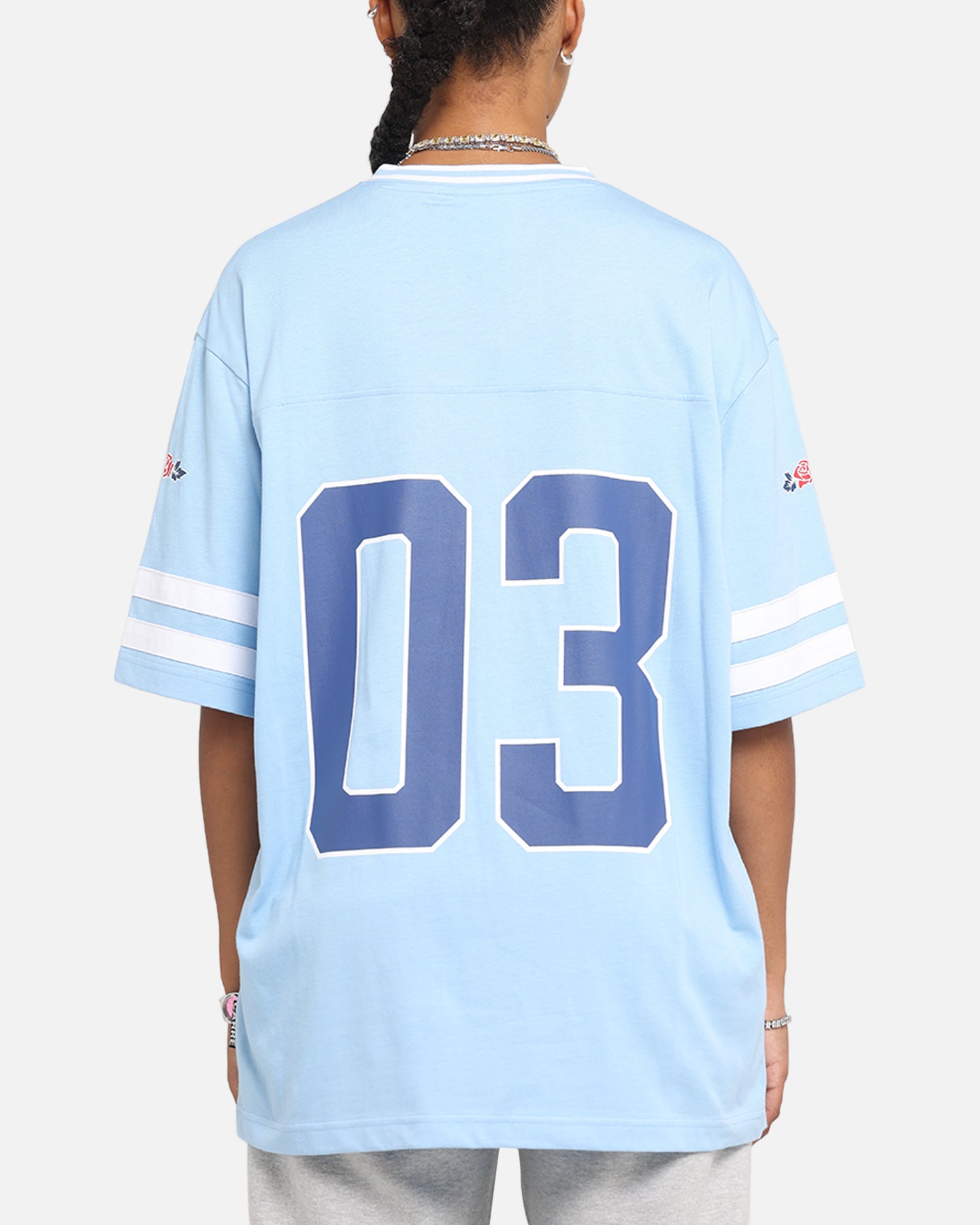 Carre Rose Football T-Shirt Light Blue、mySite、zt4zffjzw