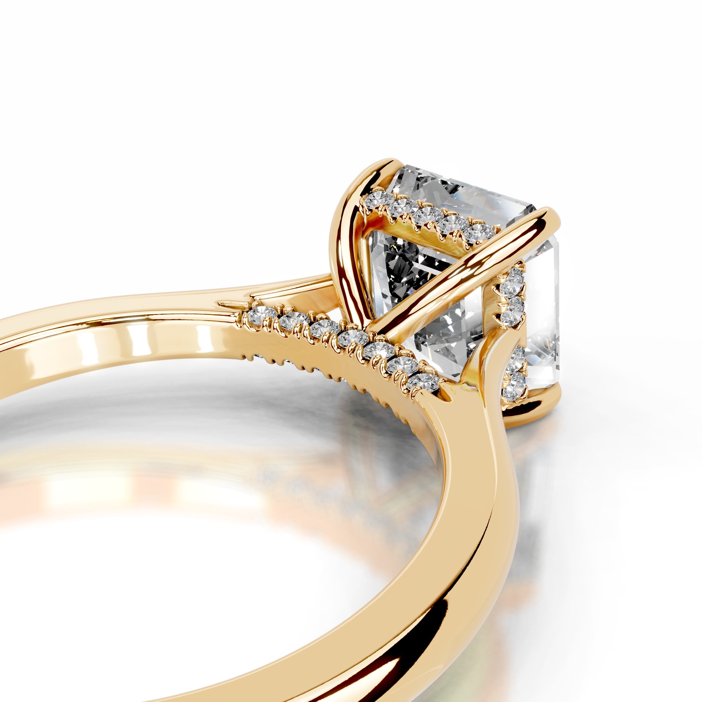 Hilda Lab Grown Diamond Ring - 18K Yellow Gold、mySite、hinf8tx79