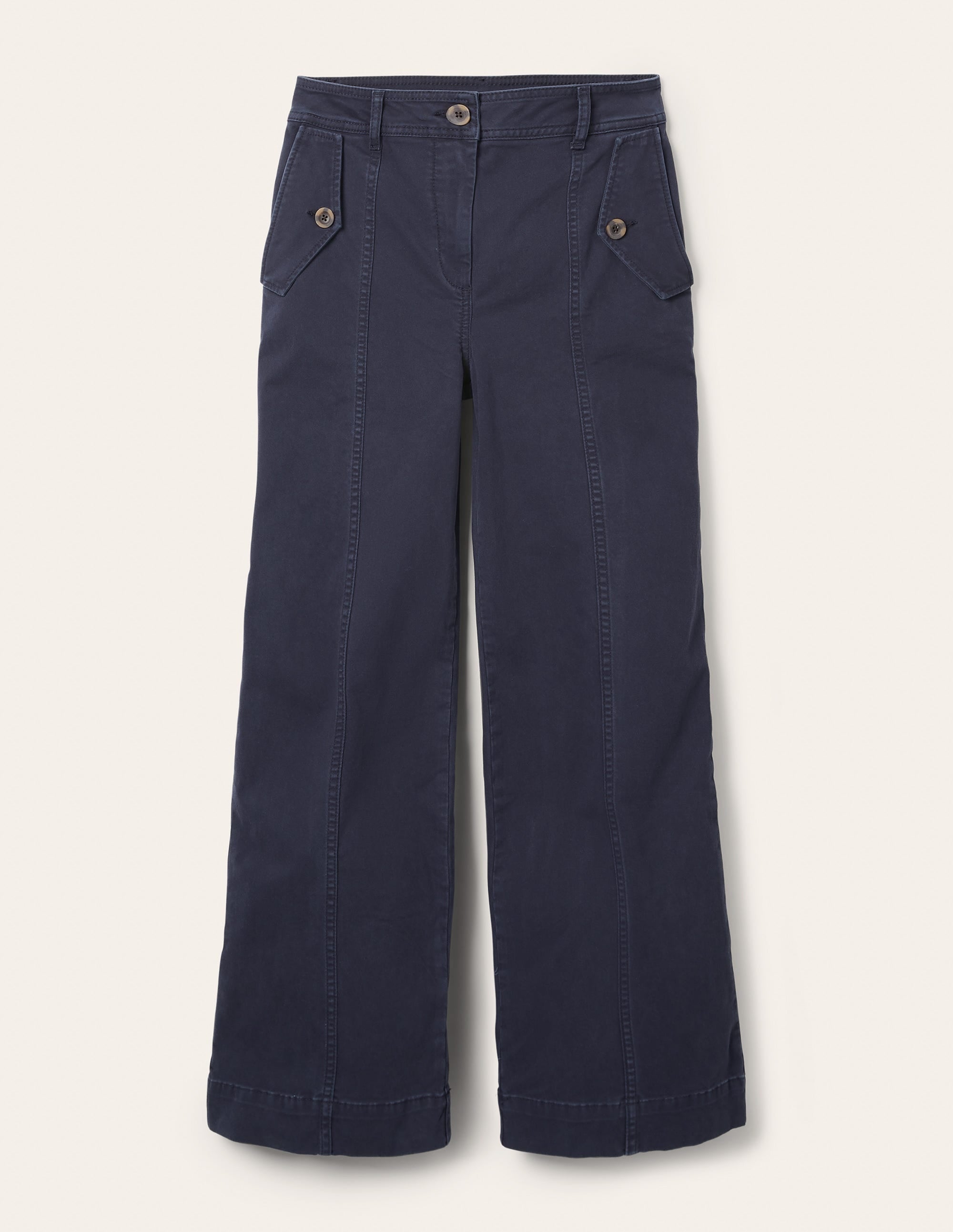  Wide Leg Chino Pants-Navy、mySite、ashleygrahame