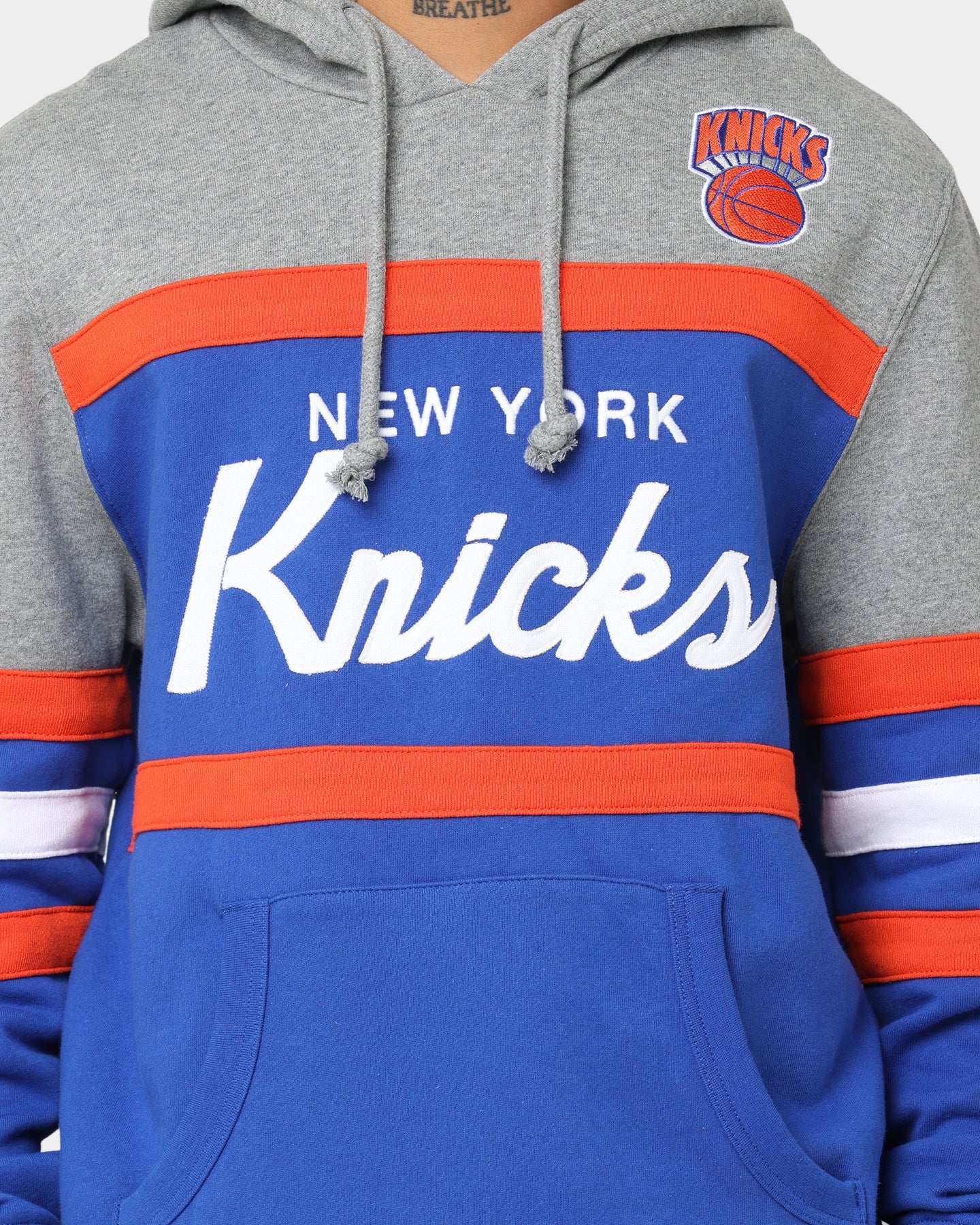 Mitchell & Ness New York Knicks Head Coach Hoodie Royal、mySite、zt4zffjzw