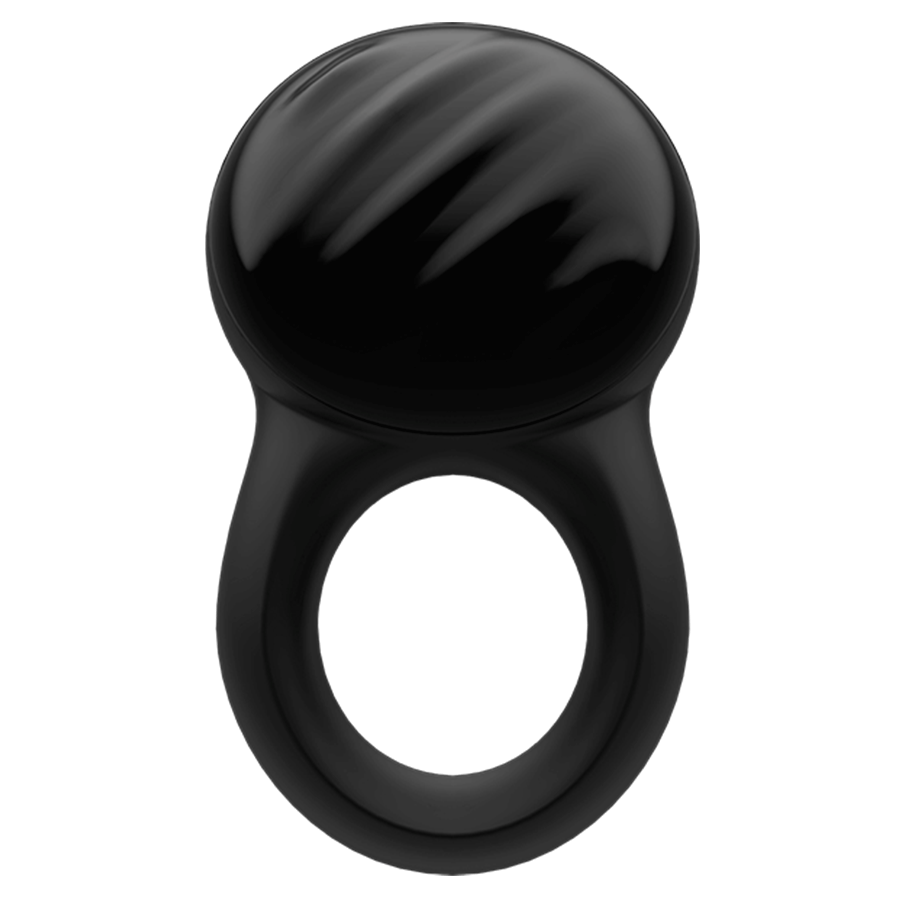Satisfyer Signet Black Silicone Vibrating Cock Ring with App Control、mySite、bottomscart