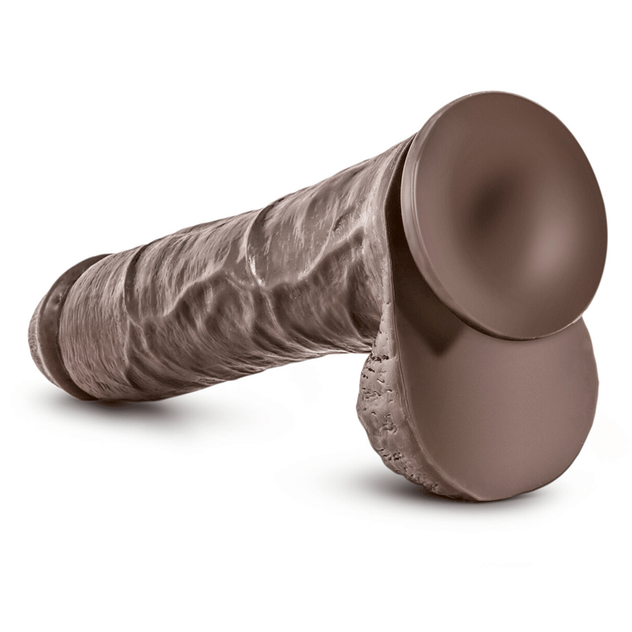 Dr. Skin Huge 11.5 Inch Mr. Savage Brown Suction Anal Dildo by Blush Novelties、mySite、bottomscart