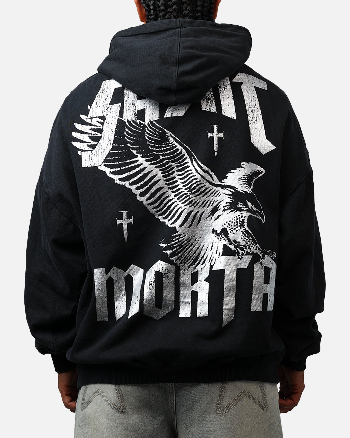Saint Morta Ride Or Die Boxy Hoodie Black、mySite、zt4zffjzw