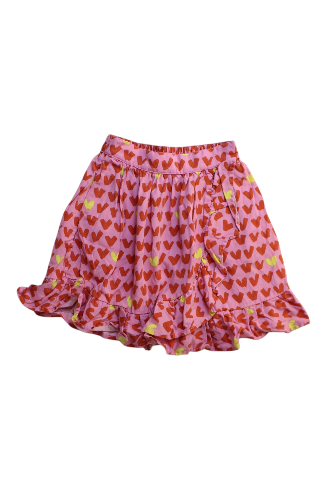 Stella McCartney Heart Print Ruffle Skirt 6T、mySite、g9winljtr