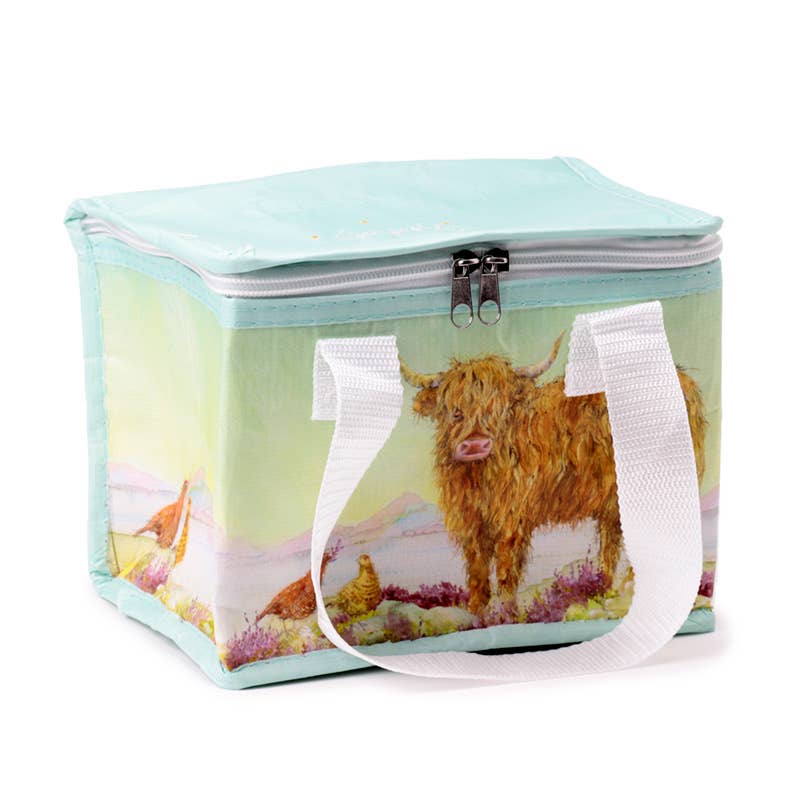 Highland Coo Cow Recycled RPET Eco Friendly Lunch Bag - Jan Pashley、mySite、g9winljtr