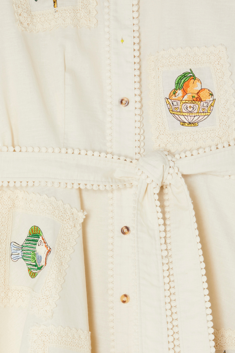 Isla Patchwork Lauren Dress Petite、mySite、solidvoid