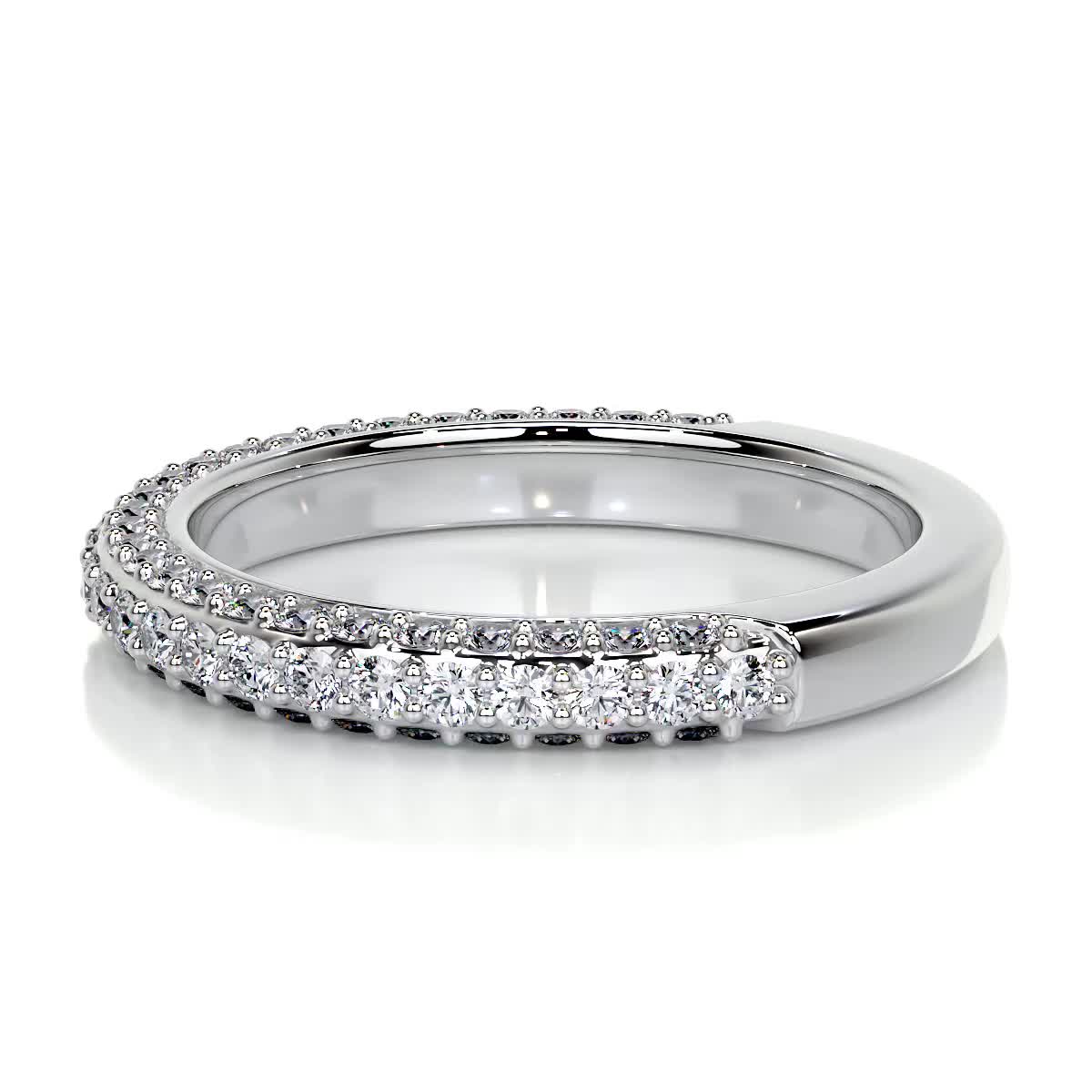Anastasia Pave Diamond Wedding Ring (0.75 Carat) -Platinum、mySite、hinf8tx79