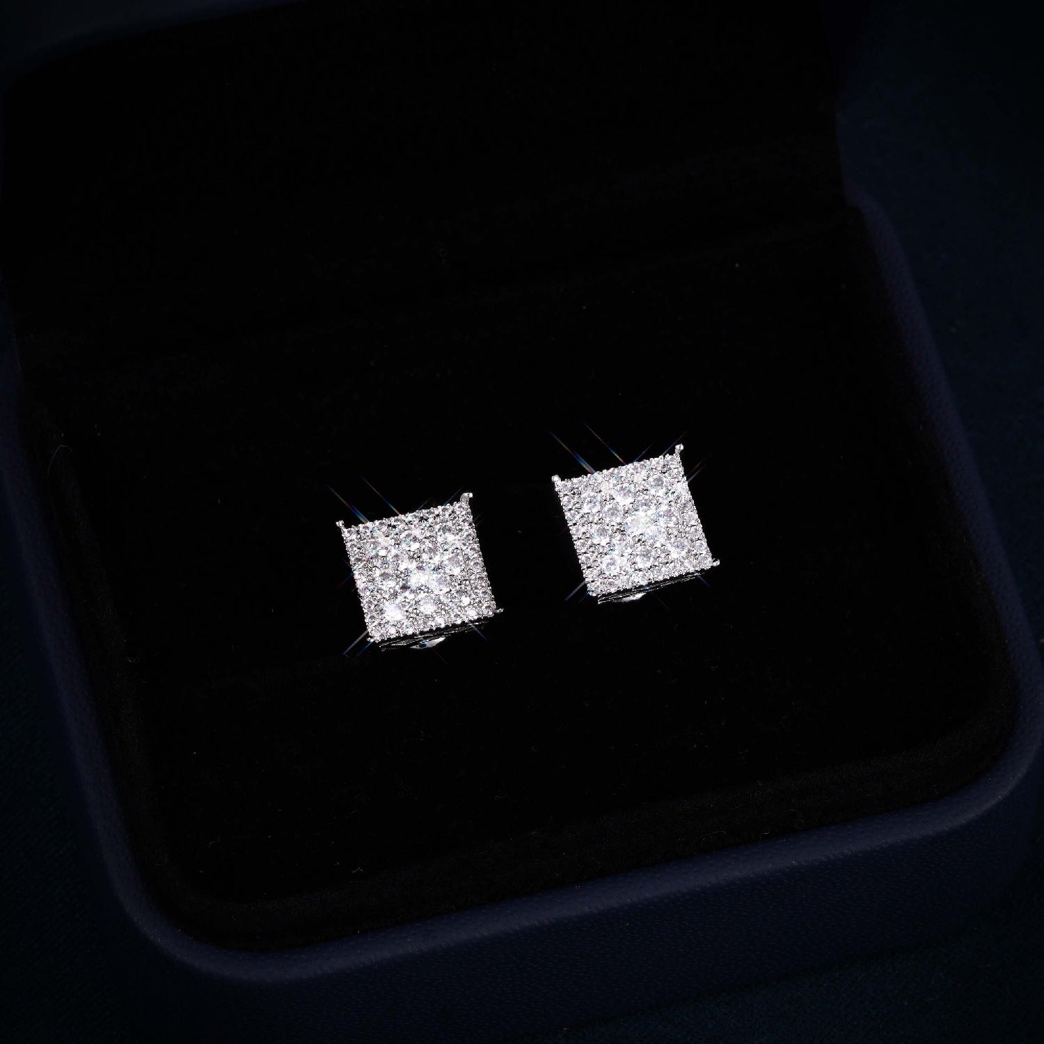 7MM VVS Square Pointer Earrings 14K Gold、mySite、hinf8tx79