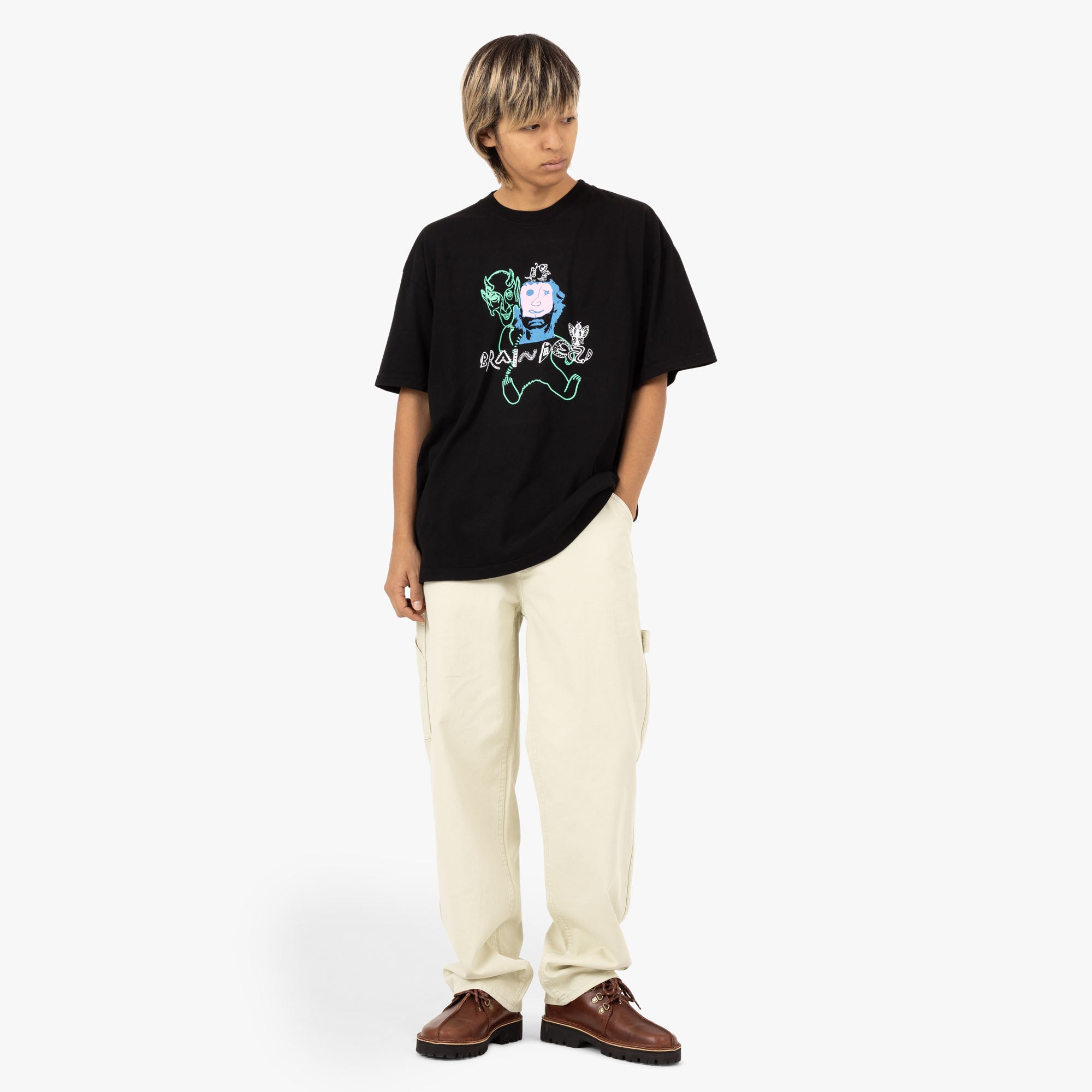  Brain Dead Masks T-Shirt / Black、mySite、merchandisen