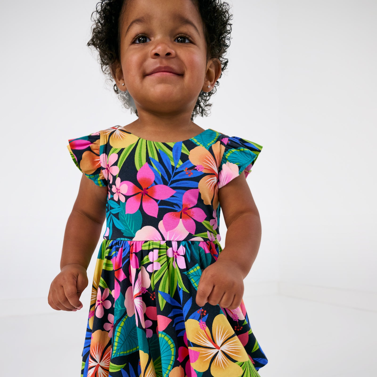 Jungle Blooms Flutter Twirl Dress with Bodysuit、mySite、g9winljtr