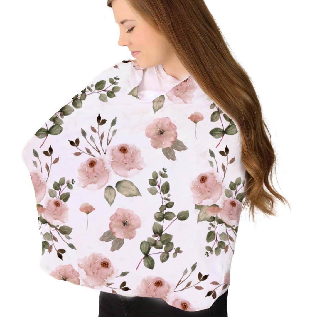  Millie's Dusty Rose Garden Multi-Use Stretchy Car Seat & Nursing Cover、mySite、layawaytickets