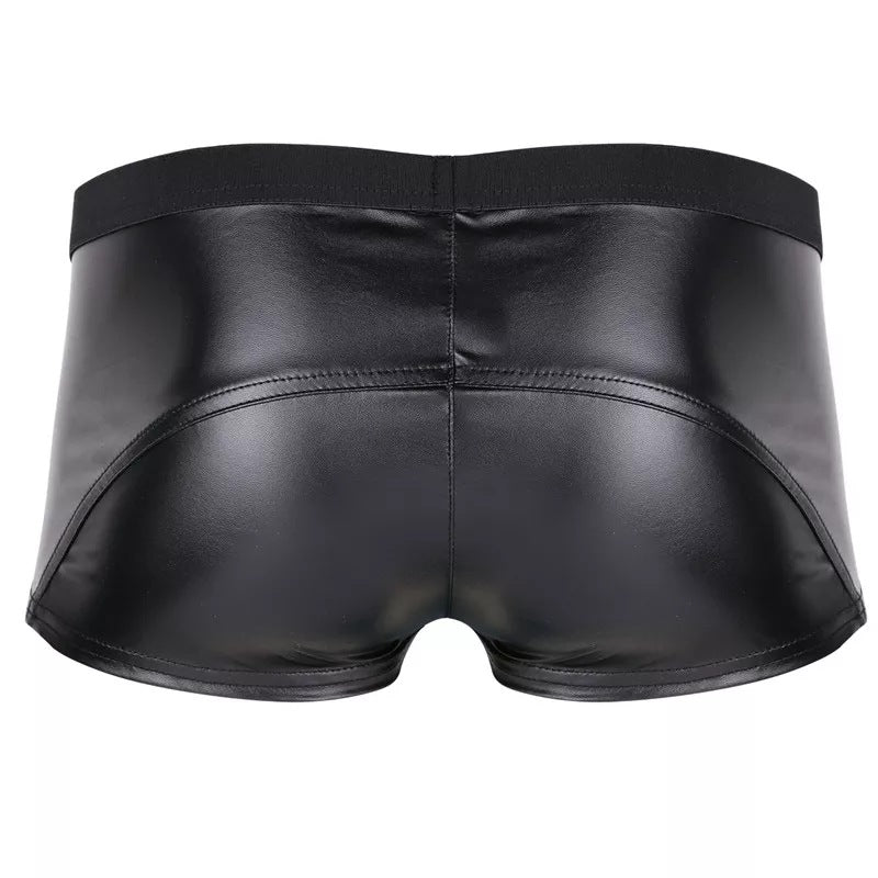 Come Closer Sexy Briefs | Faux Leather | Double Zipper | Stretch、mySite、bottomscart