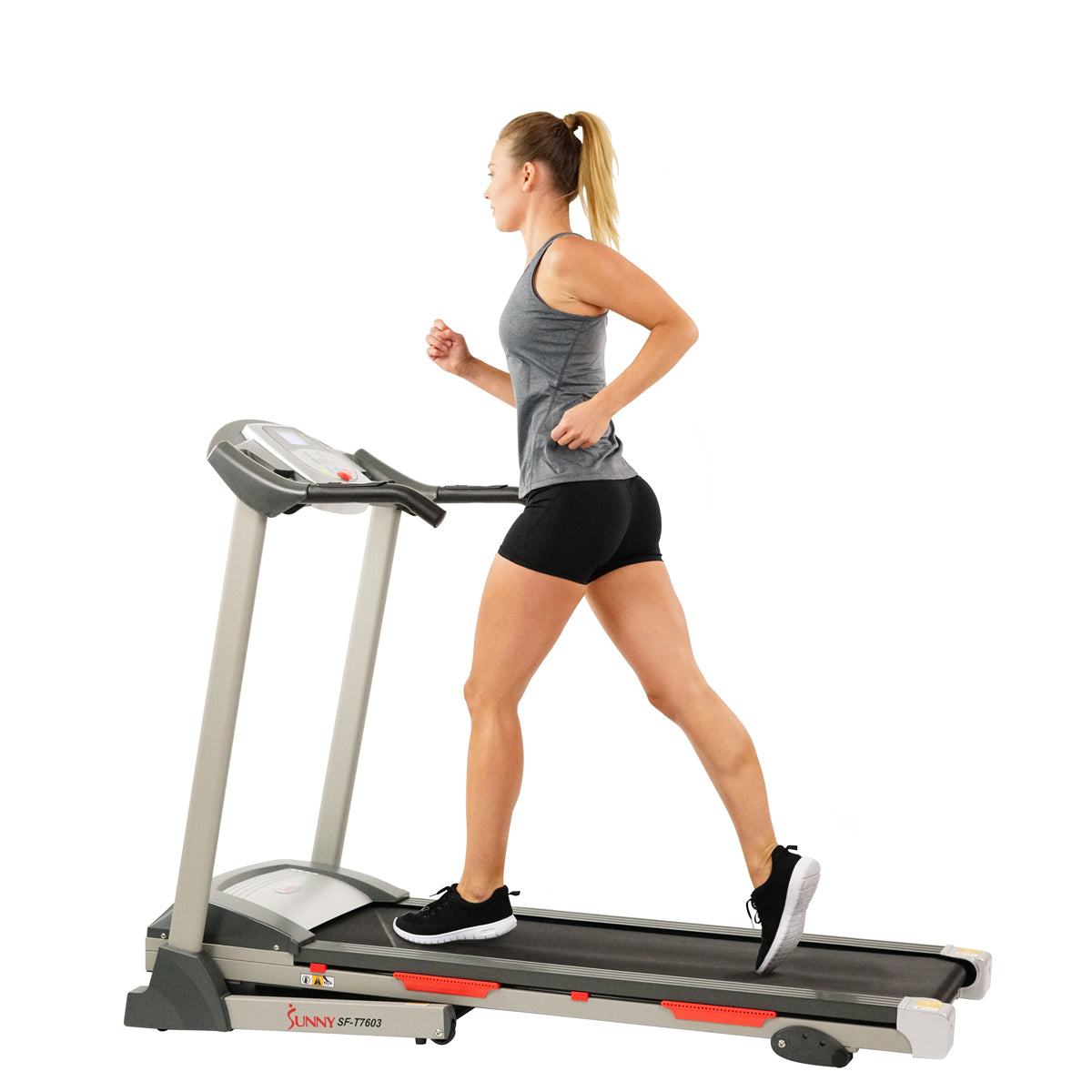  Motorized Treadmill Electronic Running Machine w/ Manual Incline、mySite、ghnorth