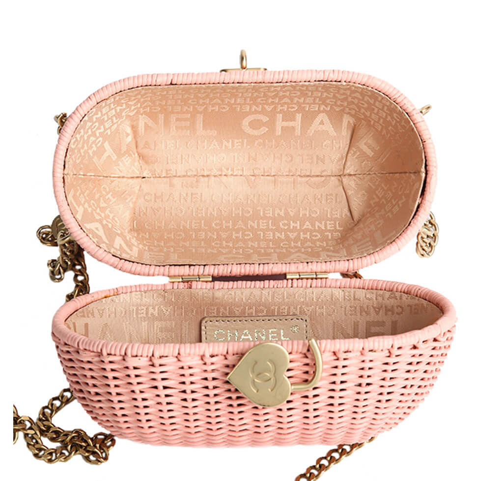 Chanel Wicker Shoulder Bag Pink、mySite、garminoutage.com