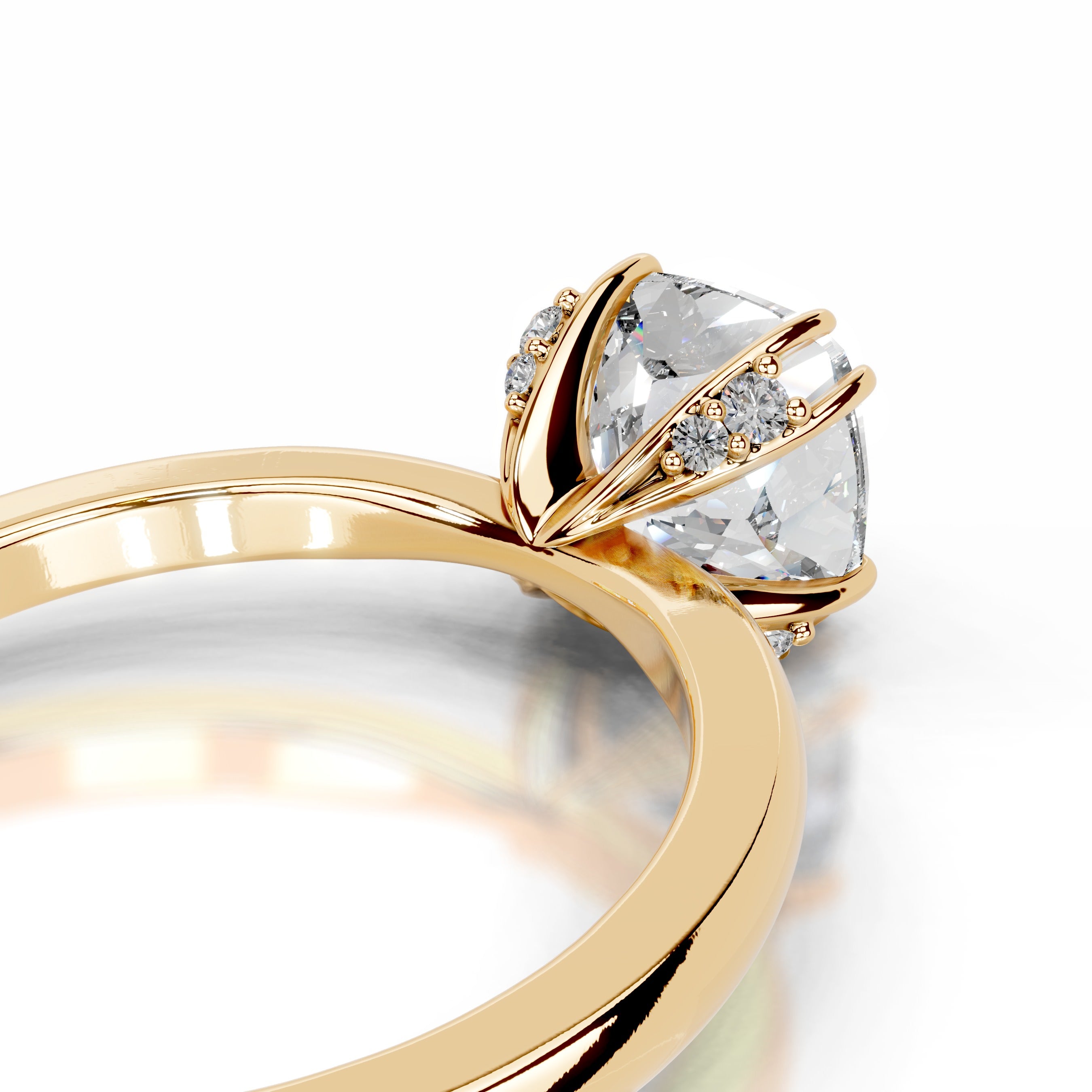 Andora Diamond Engagement Ring - 18K Yellow Gold、mySite、hinf8tx79