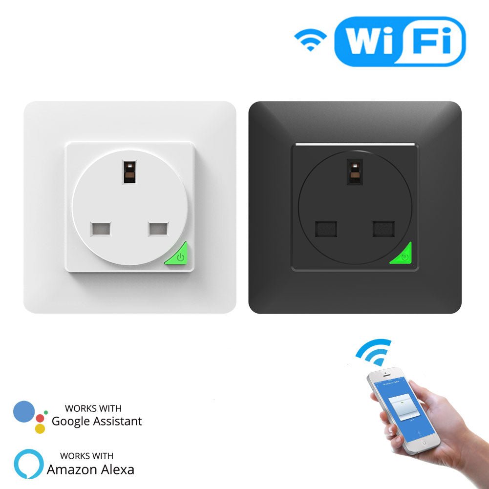 WiFi Smart Light Wall Switch Socket Outlet Push Button UK Version、mySite、fannypackpong