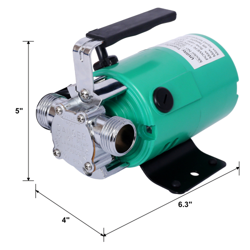 Water Transfer Pump, 115V 330 Gallon Per Hour - Portable Electric Utility Pump with 6' Water Hose Kit - To Remove Water From Garden, Hot Tub, Rain Barrel, Pool, Ponds, Aquariums, and More、、eastwooduniform