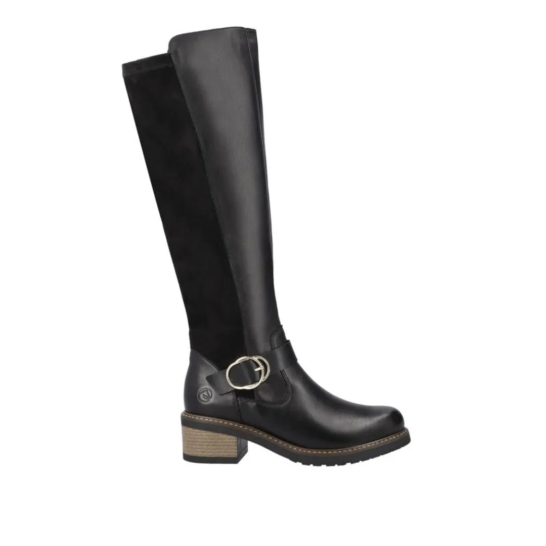  Remonte by Rieker Women's Aida Tall Boot - Black、mySite、preschool7hills