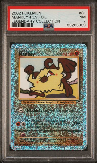 Mankey Reverse Holo #81 PSA 7 Legendary Collection、mySite、waistdrama