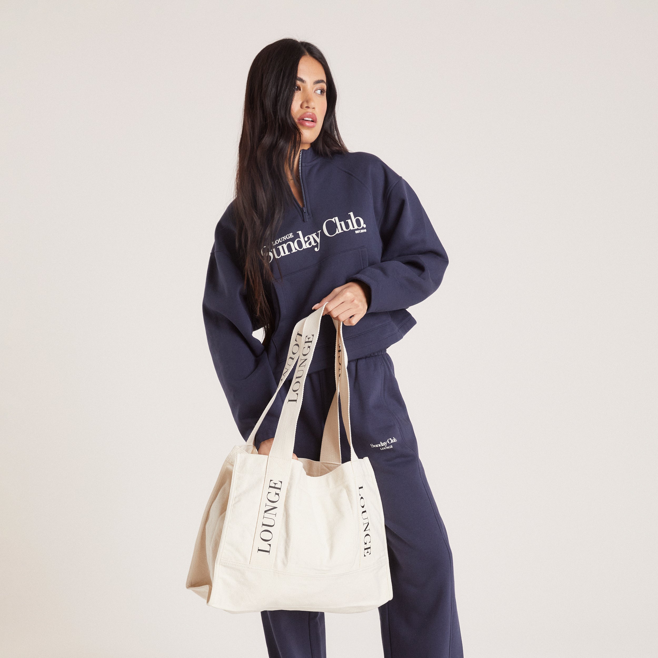 The Lounge Tote - Cream、mySite、bengalsvssteelers