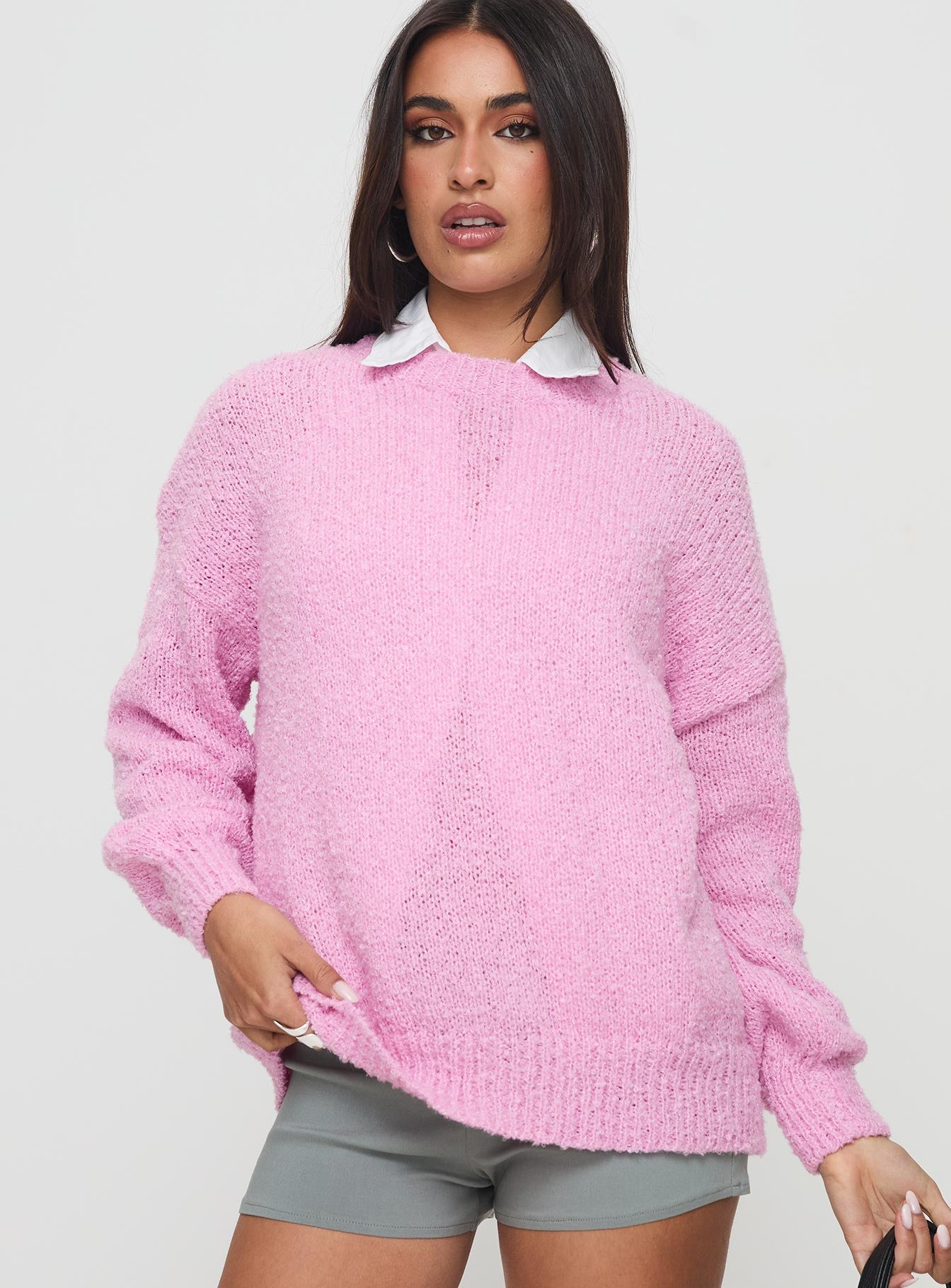 Niomie Knit Sweater Pink、mySite、solidvoid