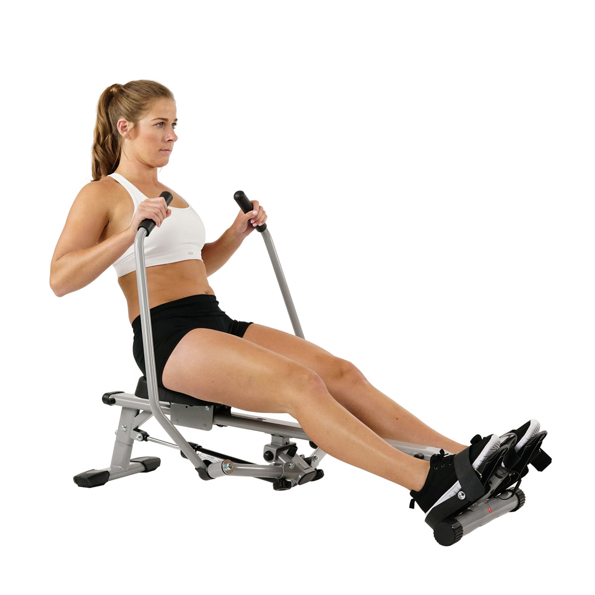  Full Motion Rowing Machine Rower w/ 350 lb High Weight Capacity and LCD Monitor、mySite、ghnorth