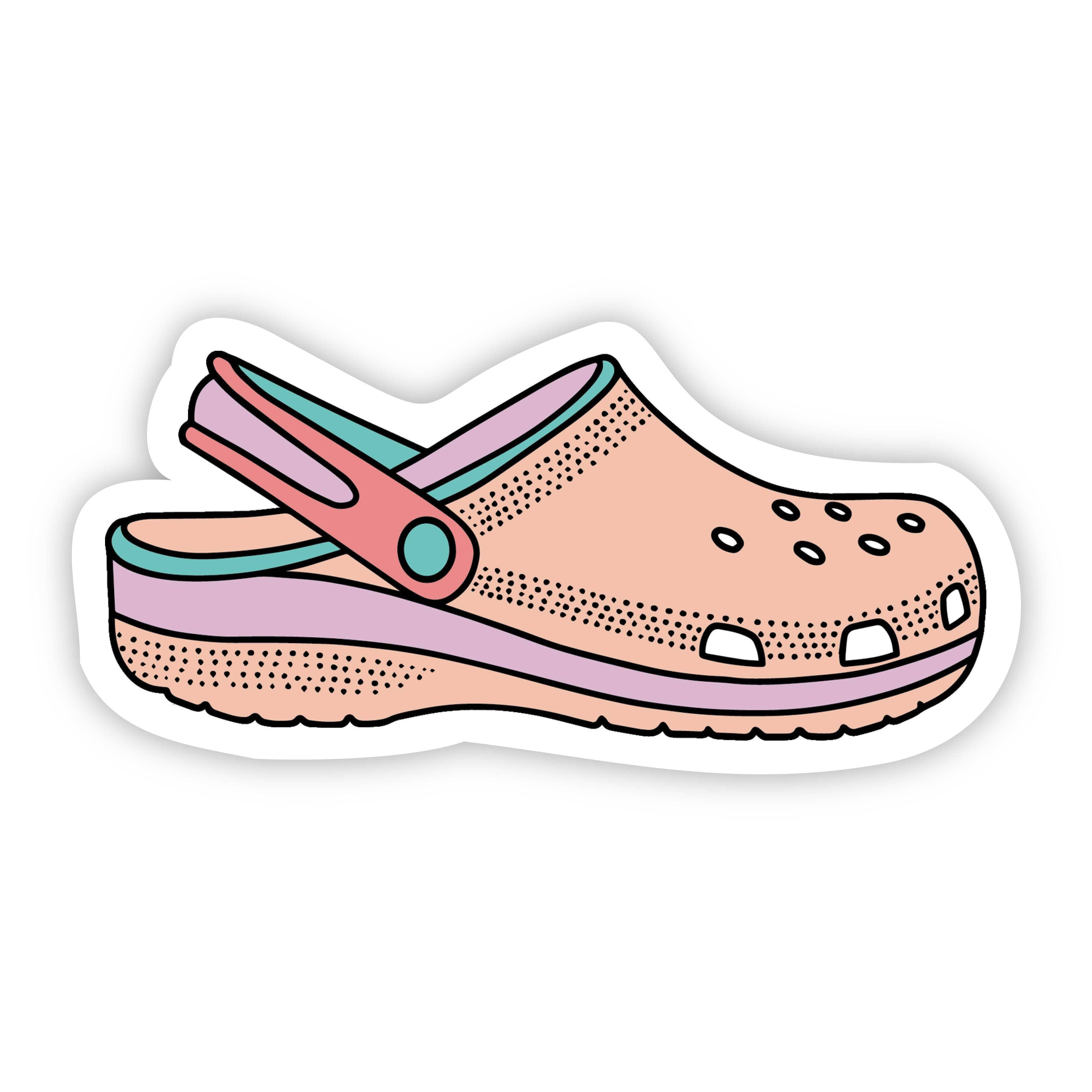  Croc Multi Color Aesthetic Sticker、mySite、elrpsem3k