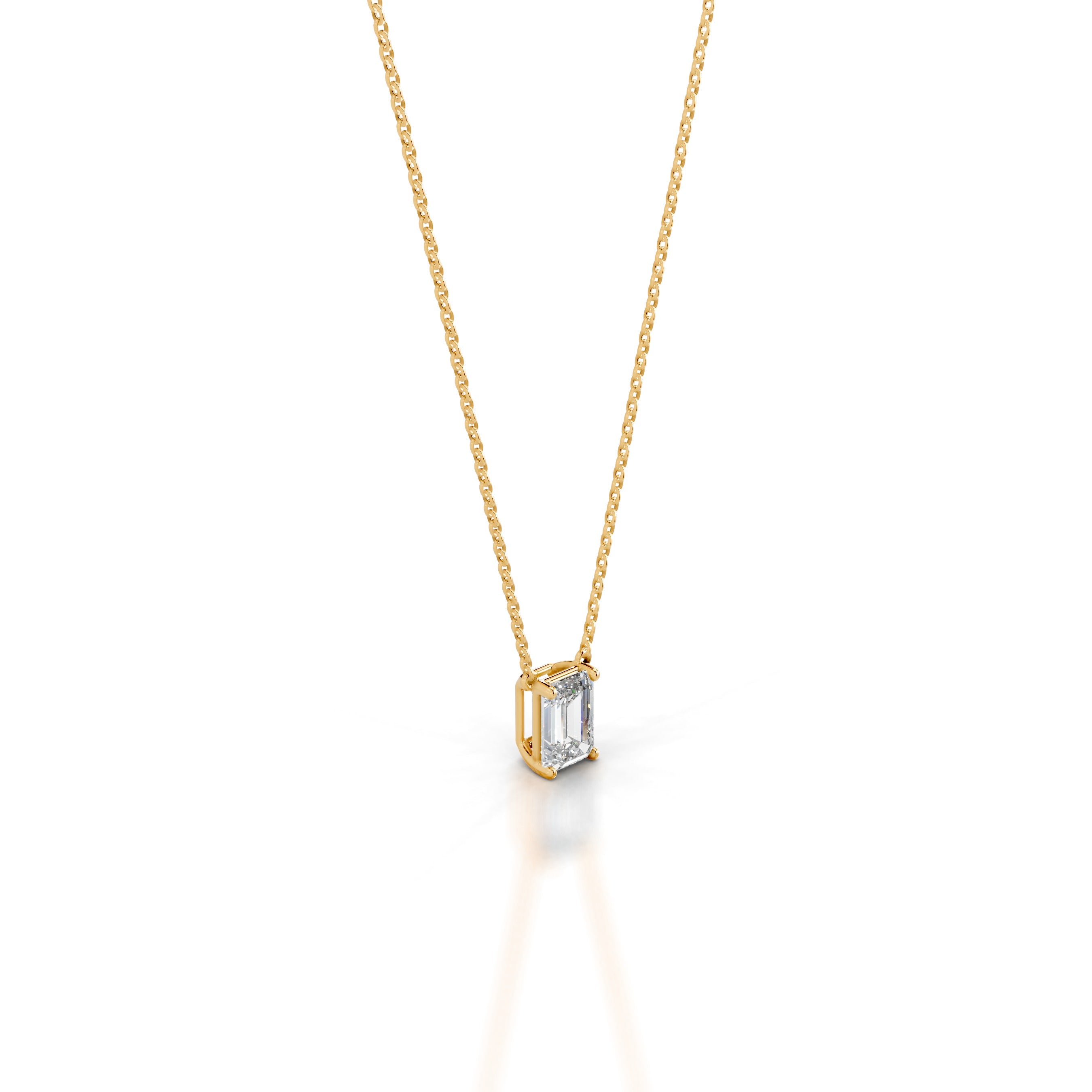 Mary Lab Grown Diamond Pendant - 18K Yellow Gold、mySite、hinf8tx79
